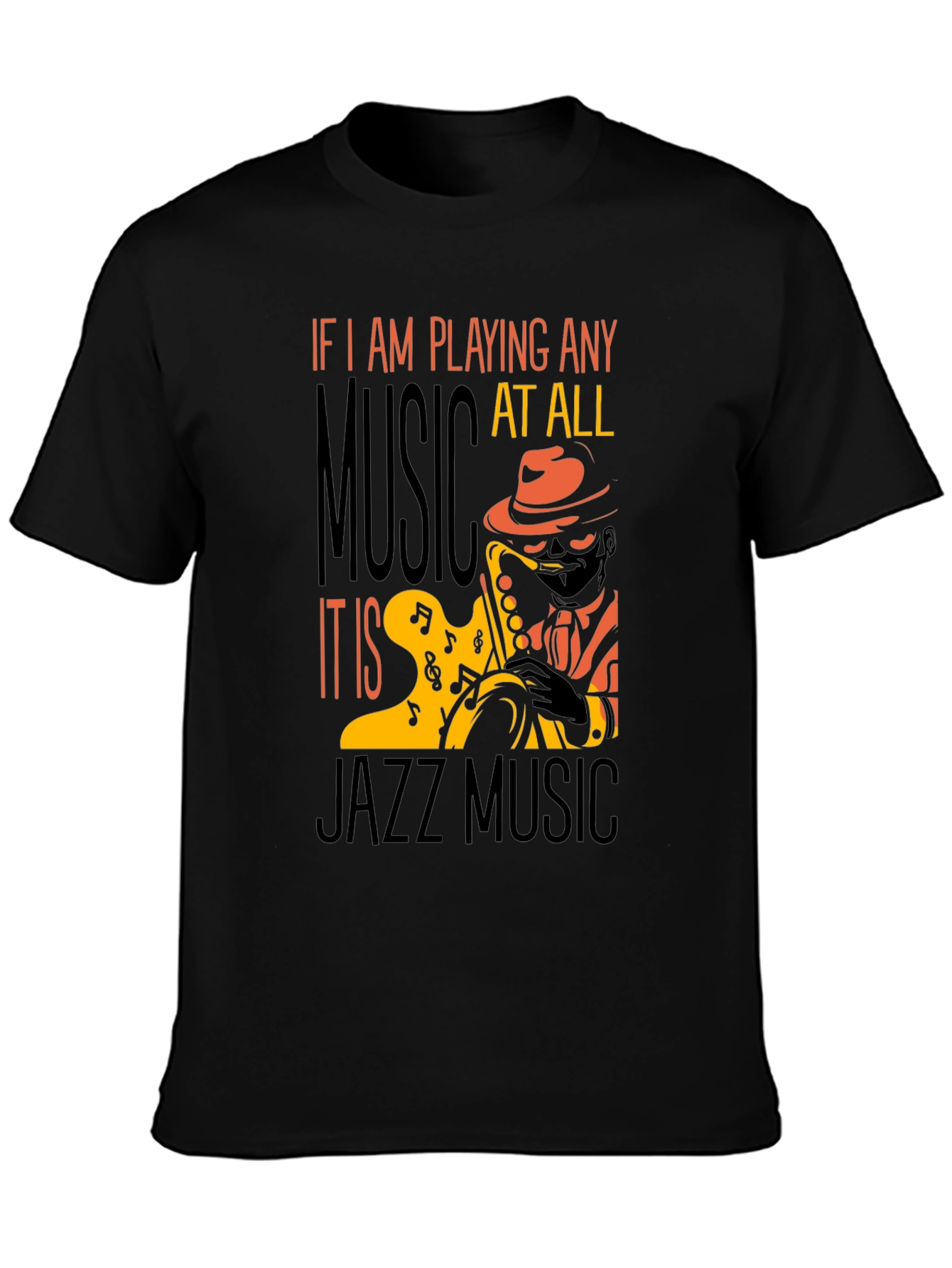 Jazz Music T-Shirt - Saxophone Player Tee