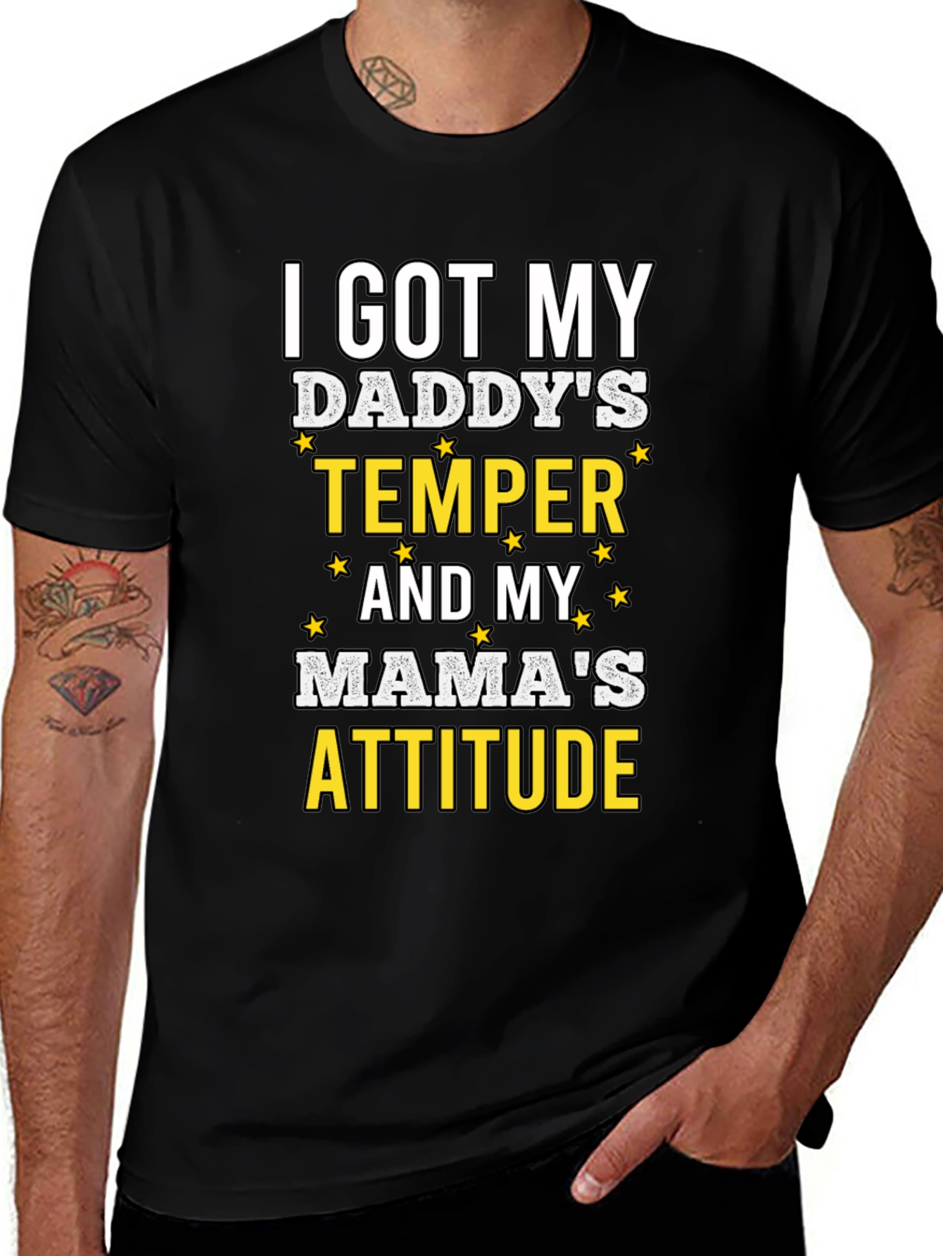Humorous I Got My Daddys Temper Graphic T-Shirt