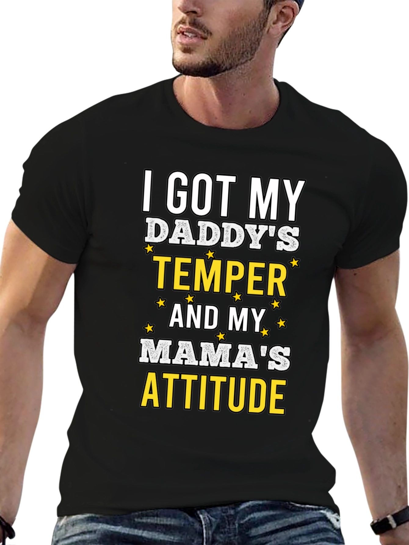 Humorous I Got My Daddys Temper Graphic T-Shirt