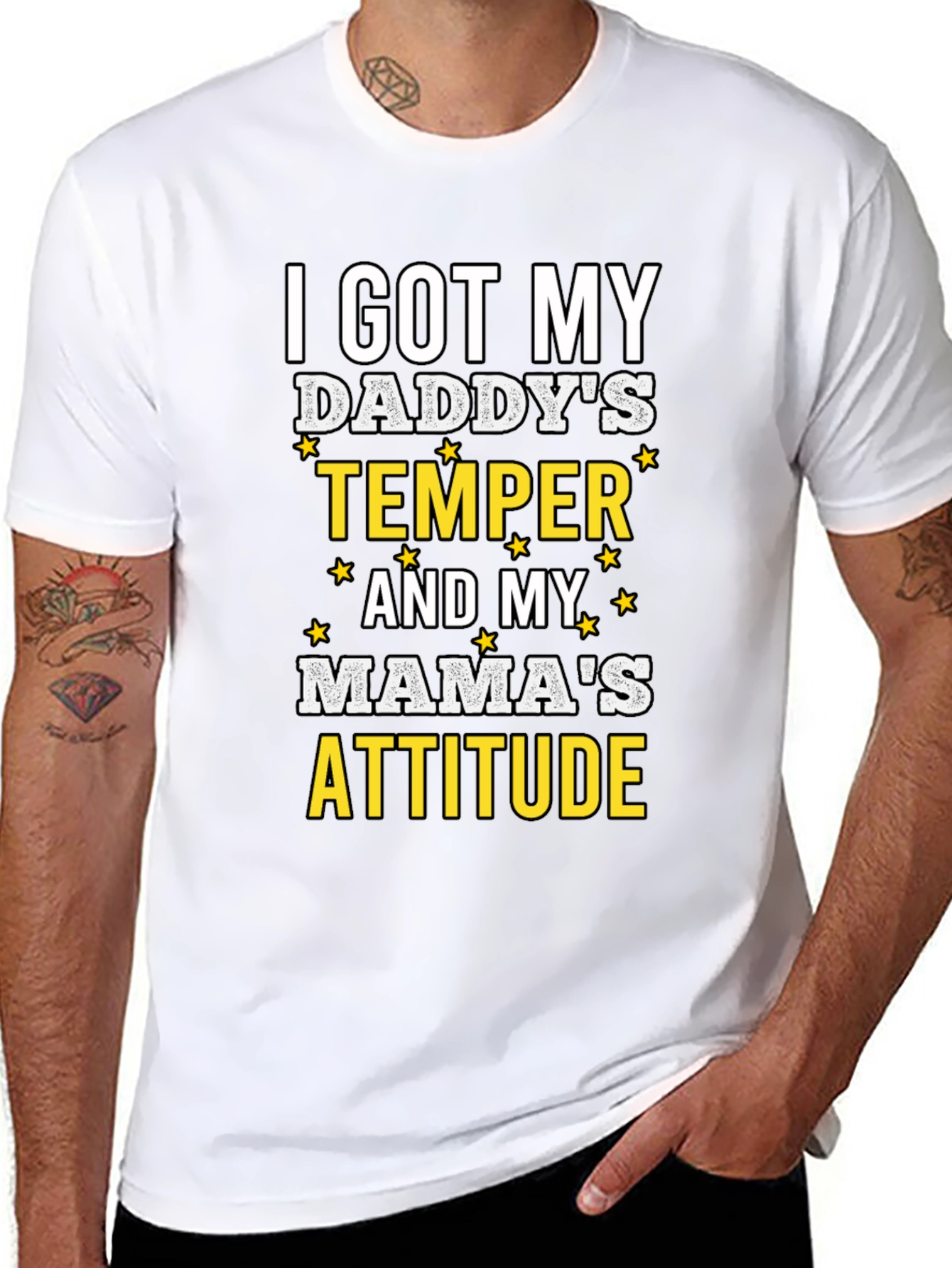 Humorous I Got My Daddys Temper Graphic T-Shirt