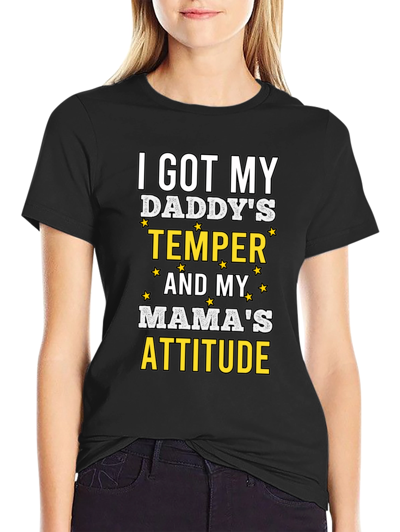 Humorous I Got My Daddys Temper Graphic T-Shirt