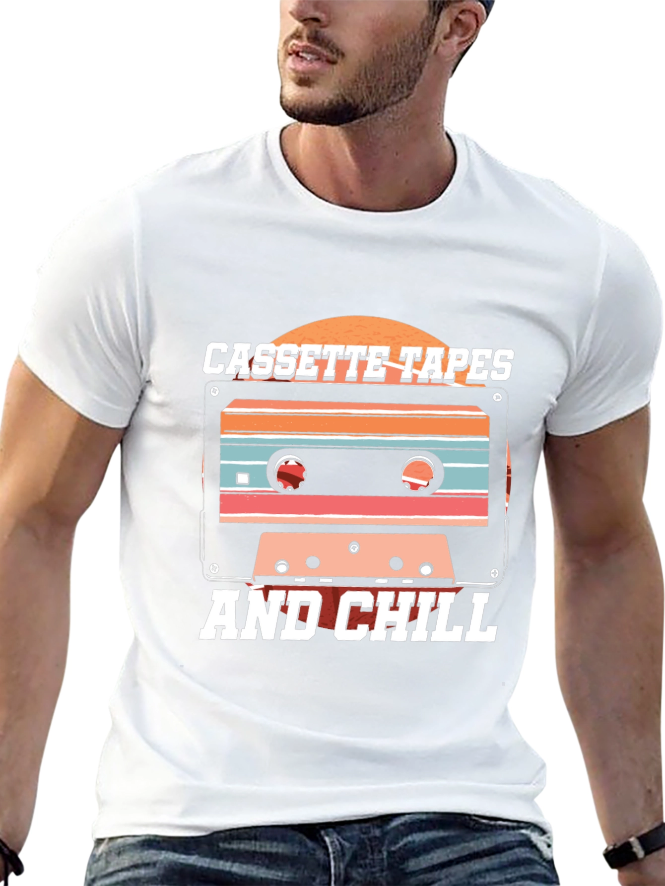 Retro Cassette Tapes & Chill Graphic T-Shirt