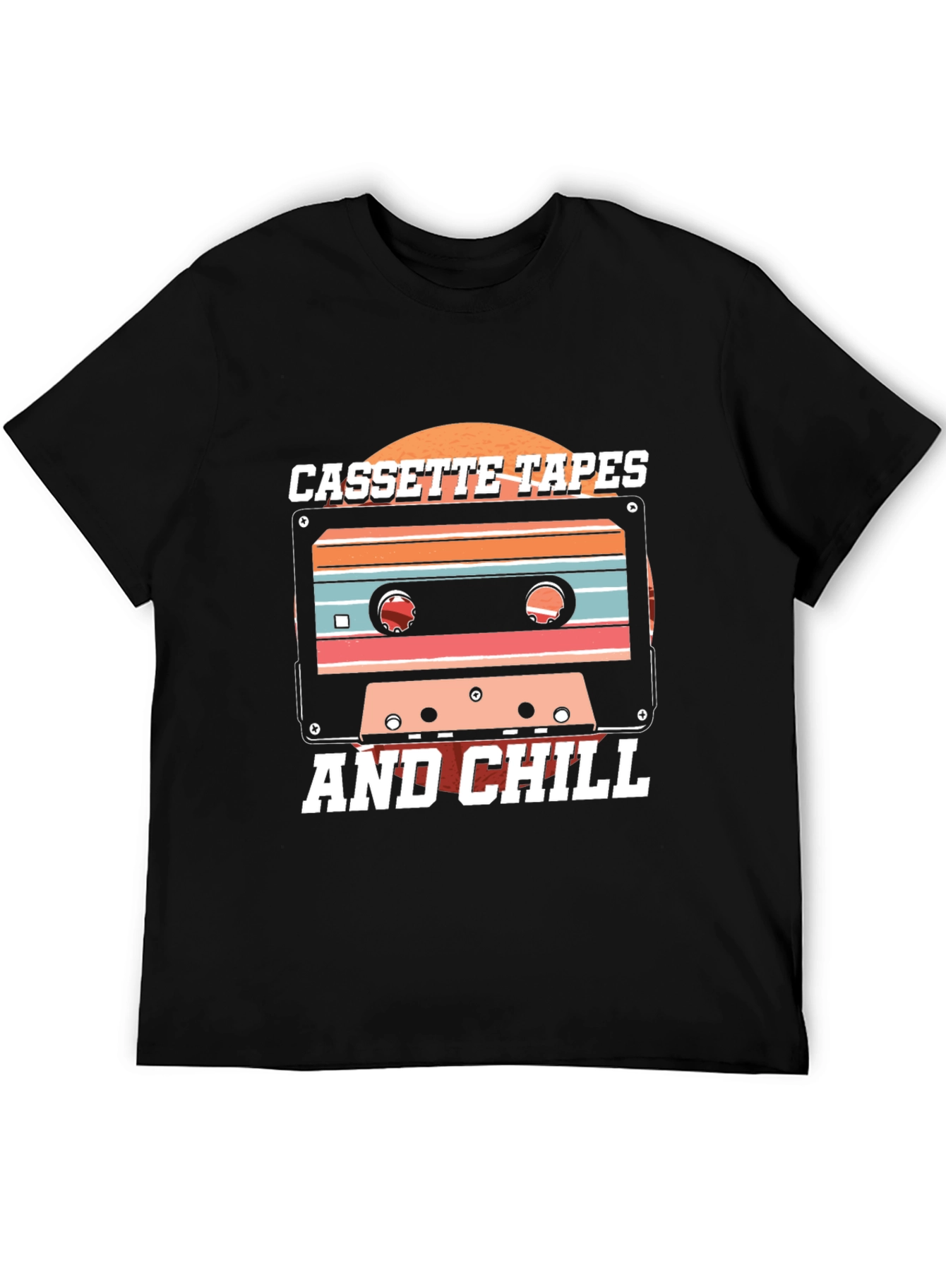 Retro Cassette Tapes & Chill Graphic T-Shirt