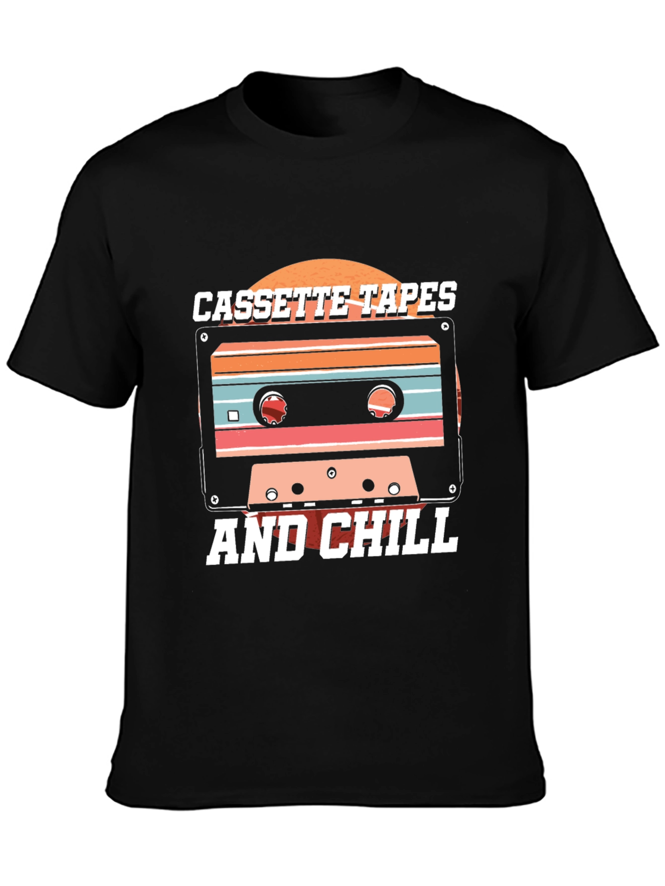 Retro Cassette Tapes & Chill Graphic T-Shirt