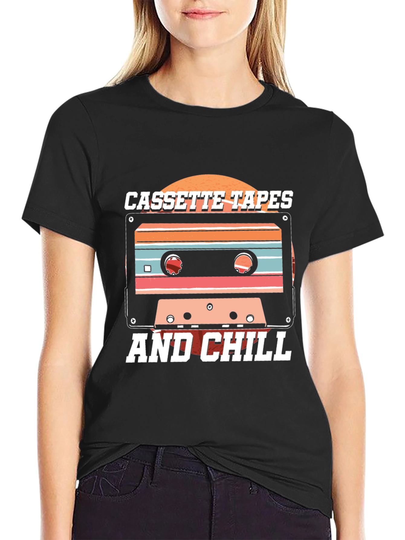 Retro Cassette Tapes & Chill Graphic T-Shirt