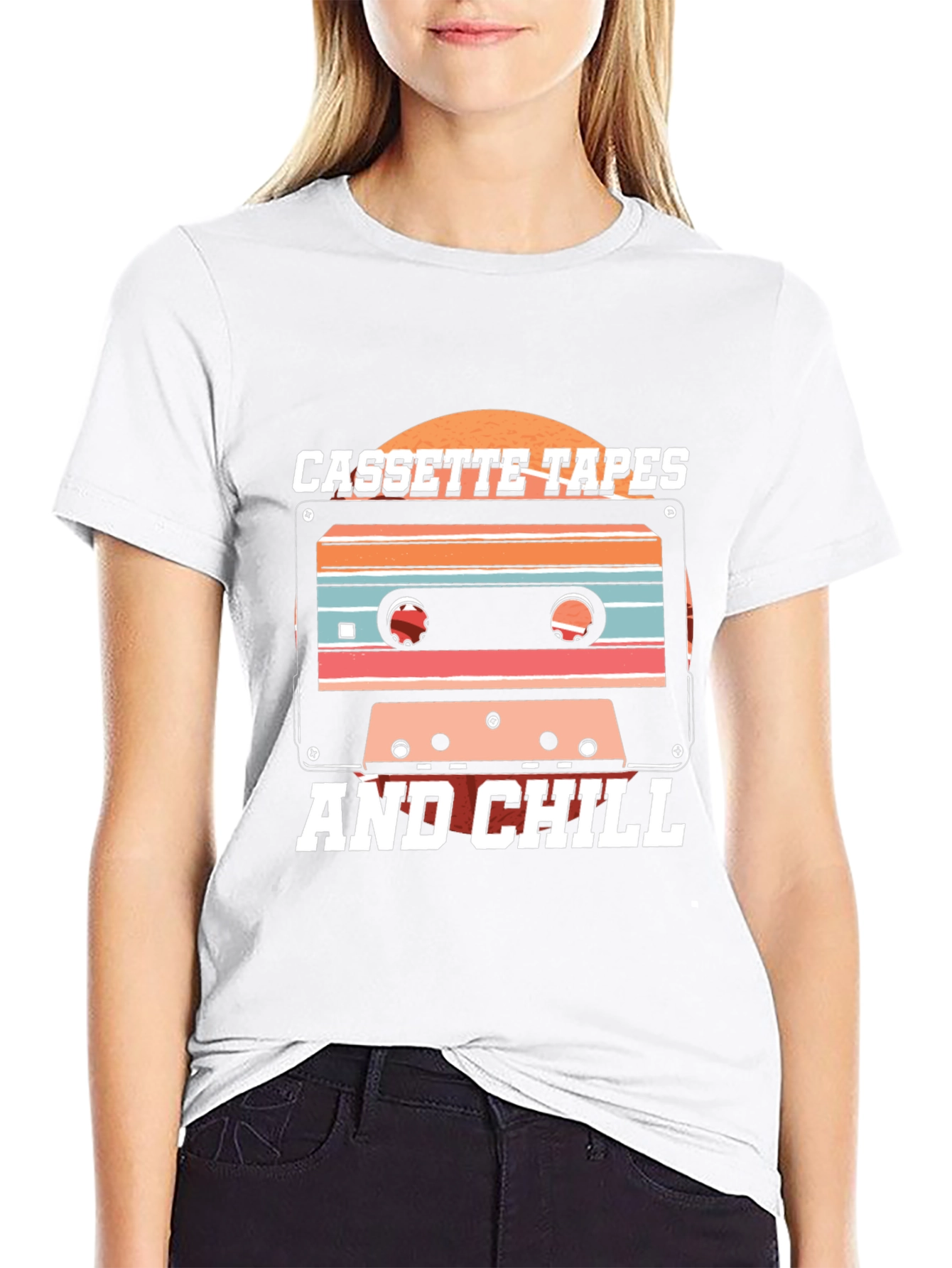 Retro Cassette Tapes & Chill Graphic T-Shirt