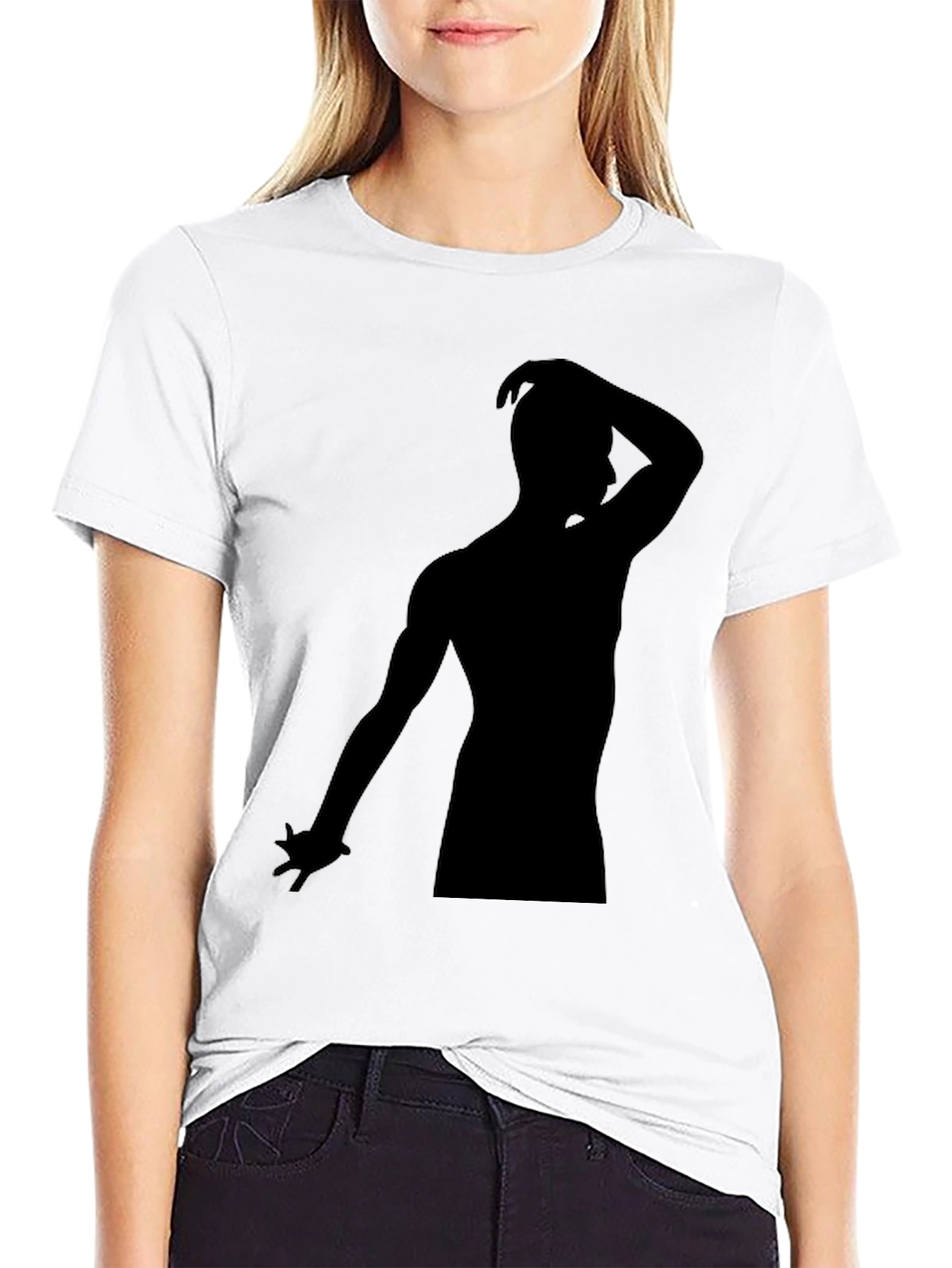 Silhouette Mans Black Graphic Tee