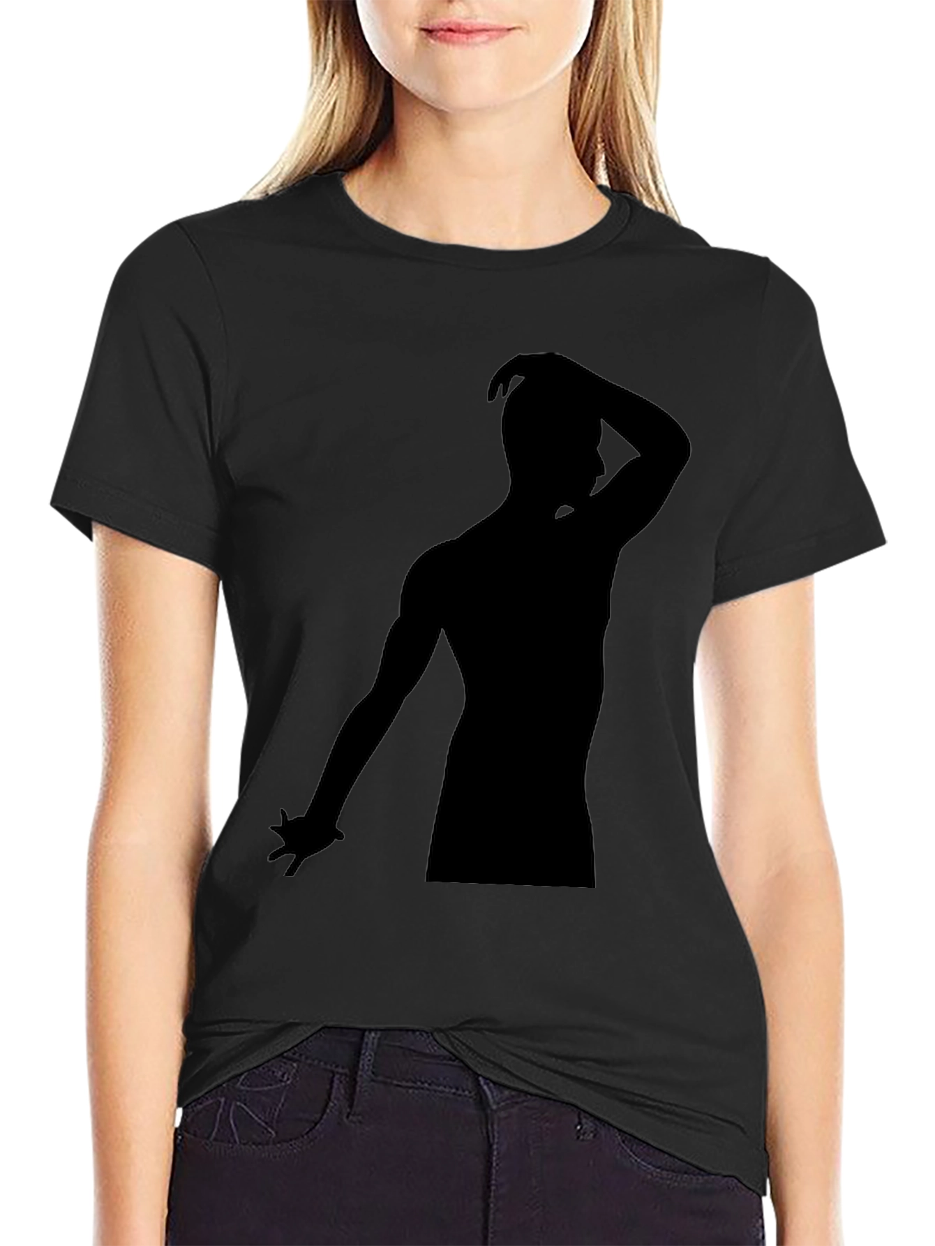 Silhouette Mans Black Graphic Tee