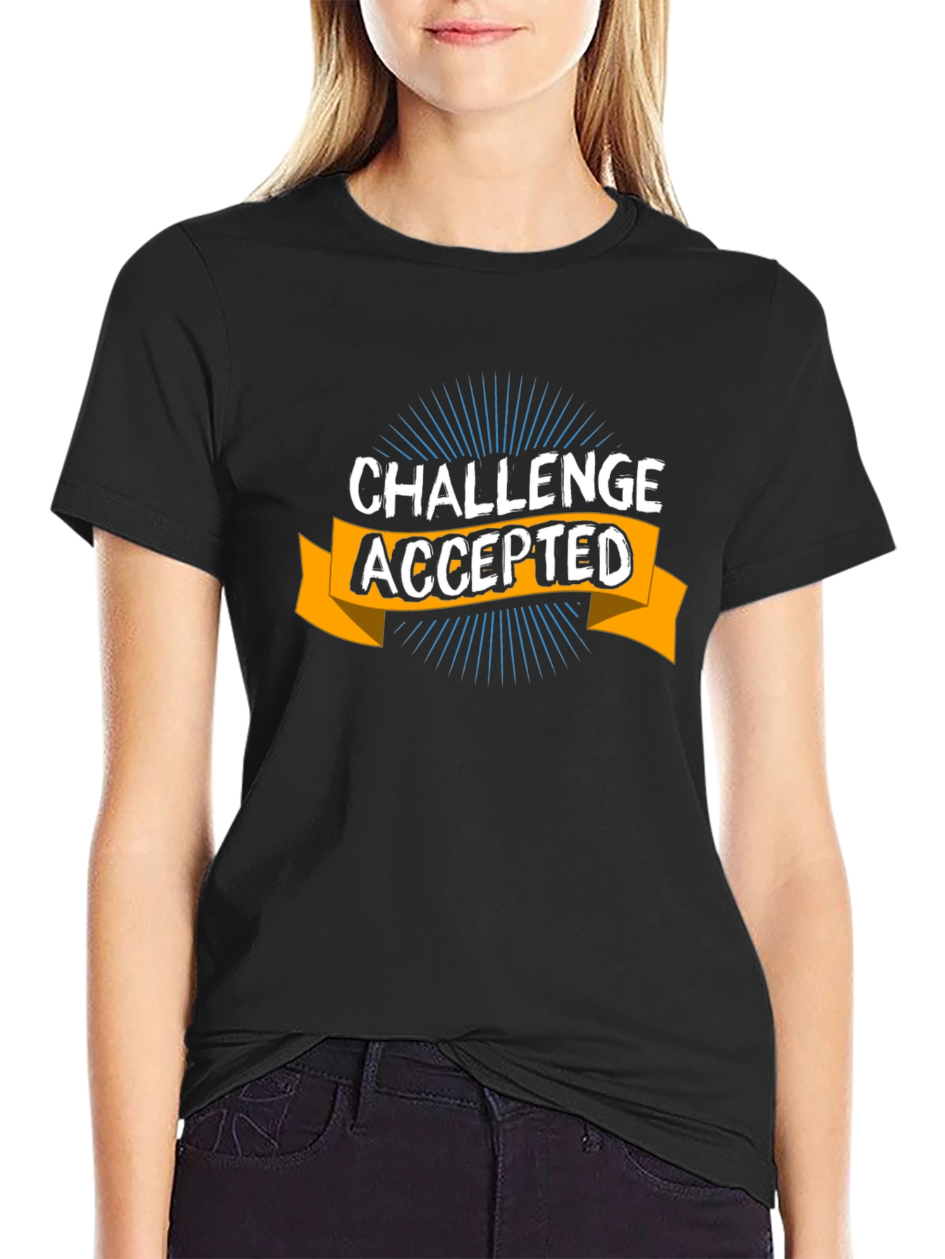 Challenge Accepted Graphic Tee - Bold Statement Shirt