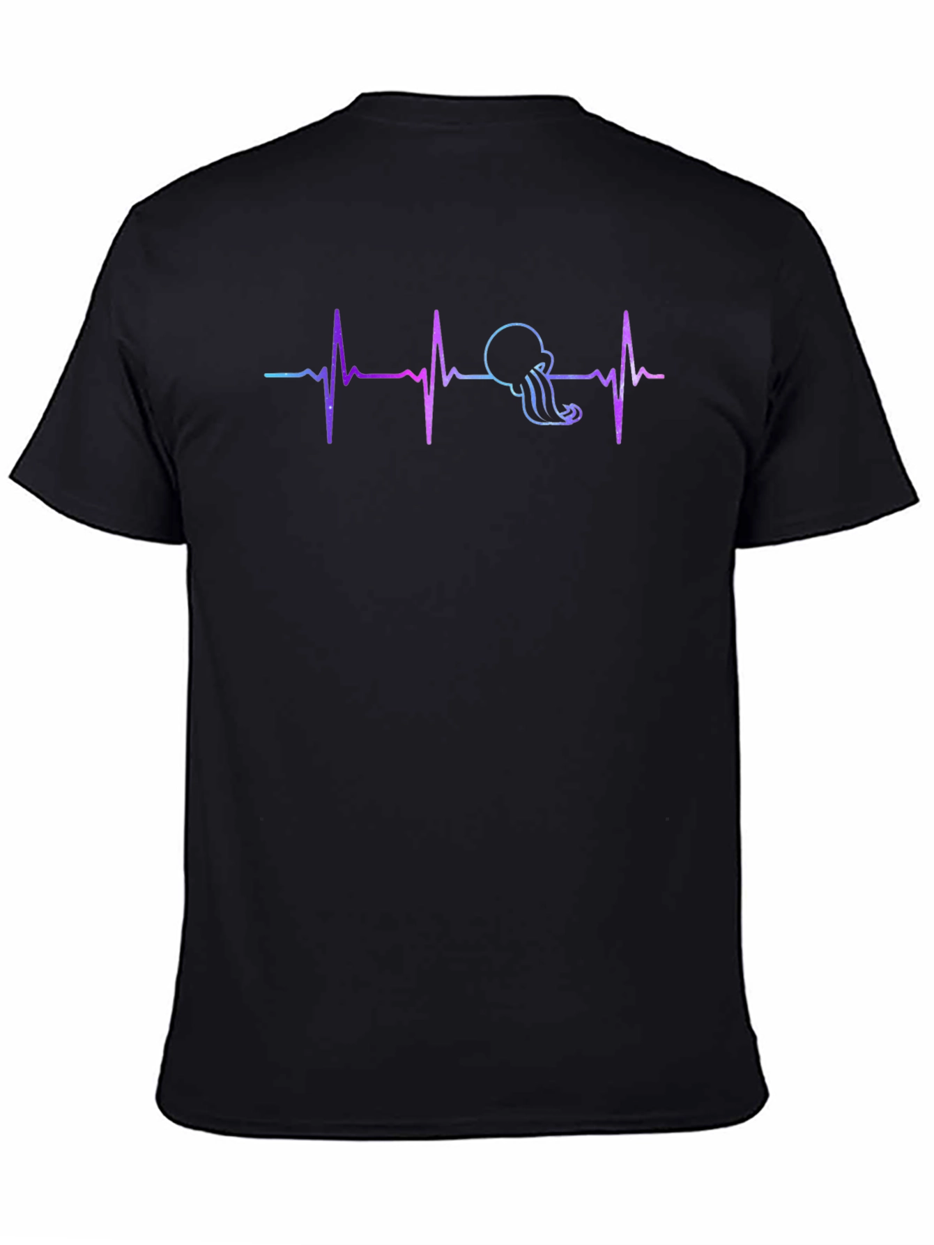 Aquarius Heartbeat T-Shirt - Black