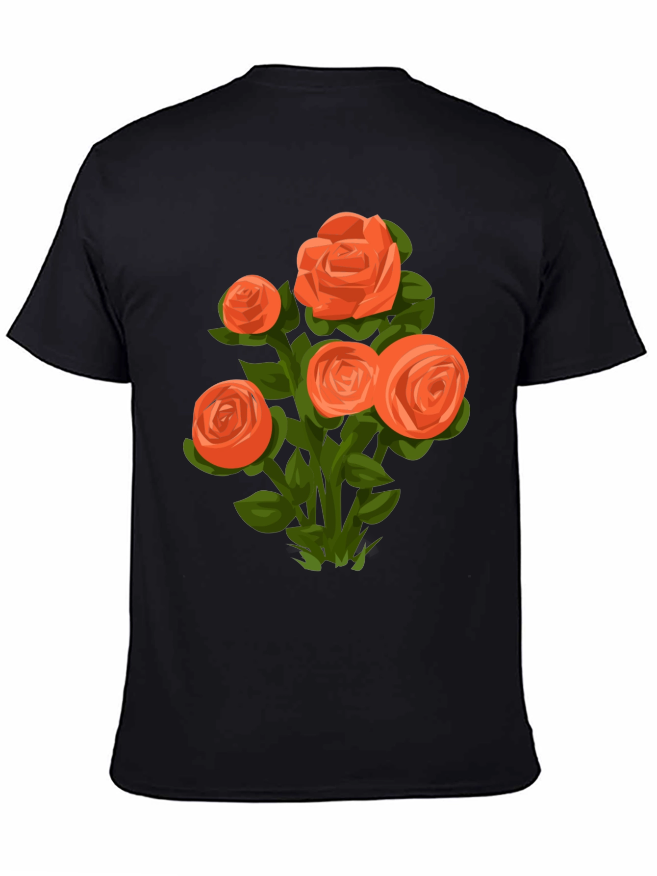 Floral Graphic T-Shirt - Black