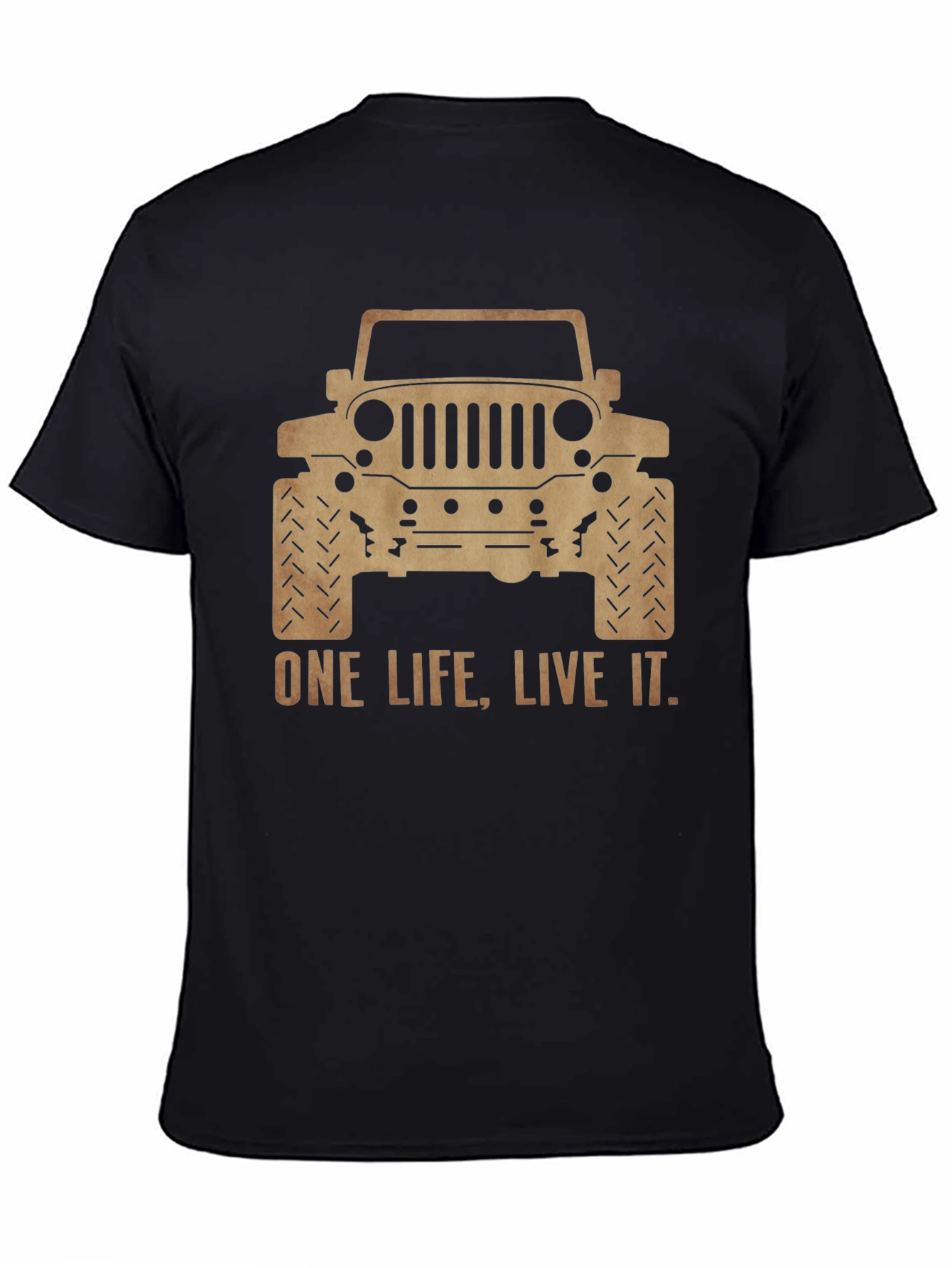One Life Live It Jeep Graphic Tee - Black