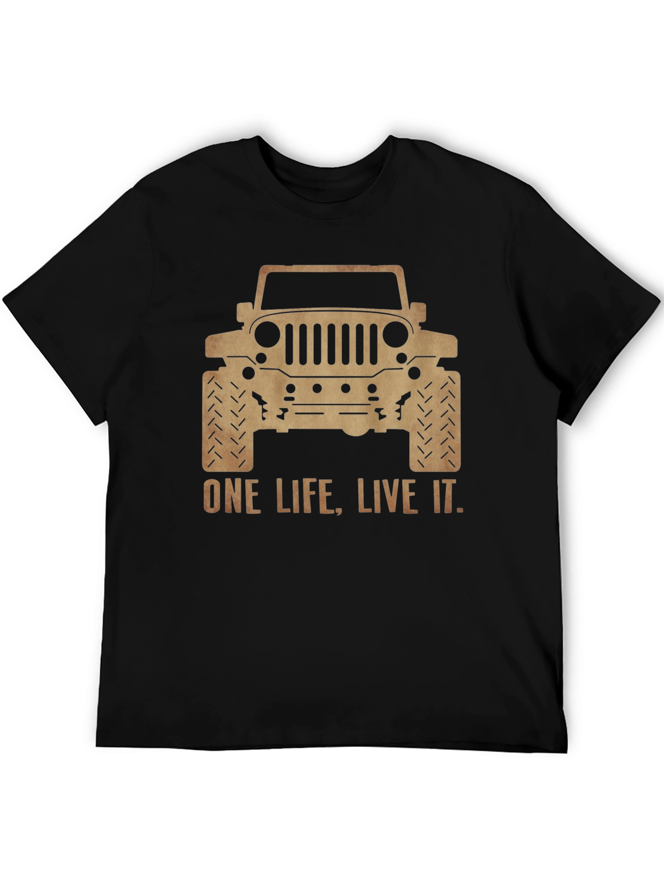 One Life Live It Jeep Graphic Tee - Black
