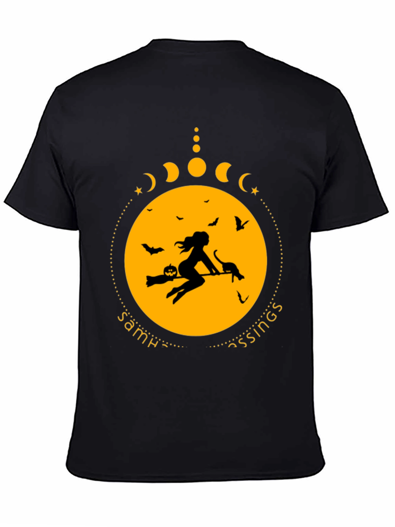 Samhain Blessings Witch Graphic Tee
