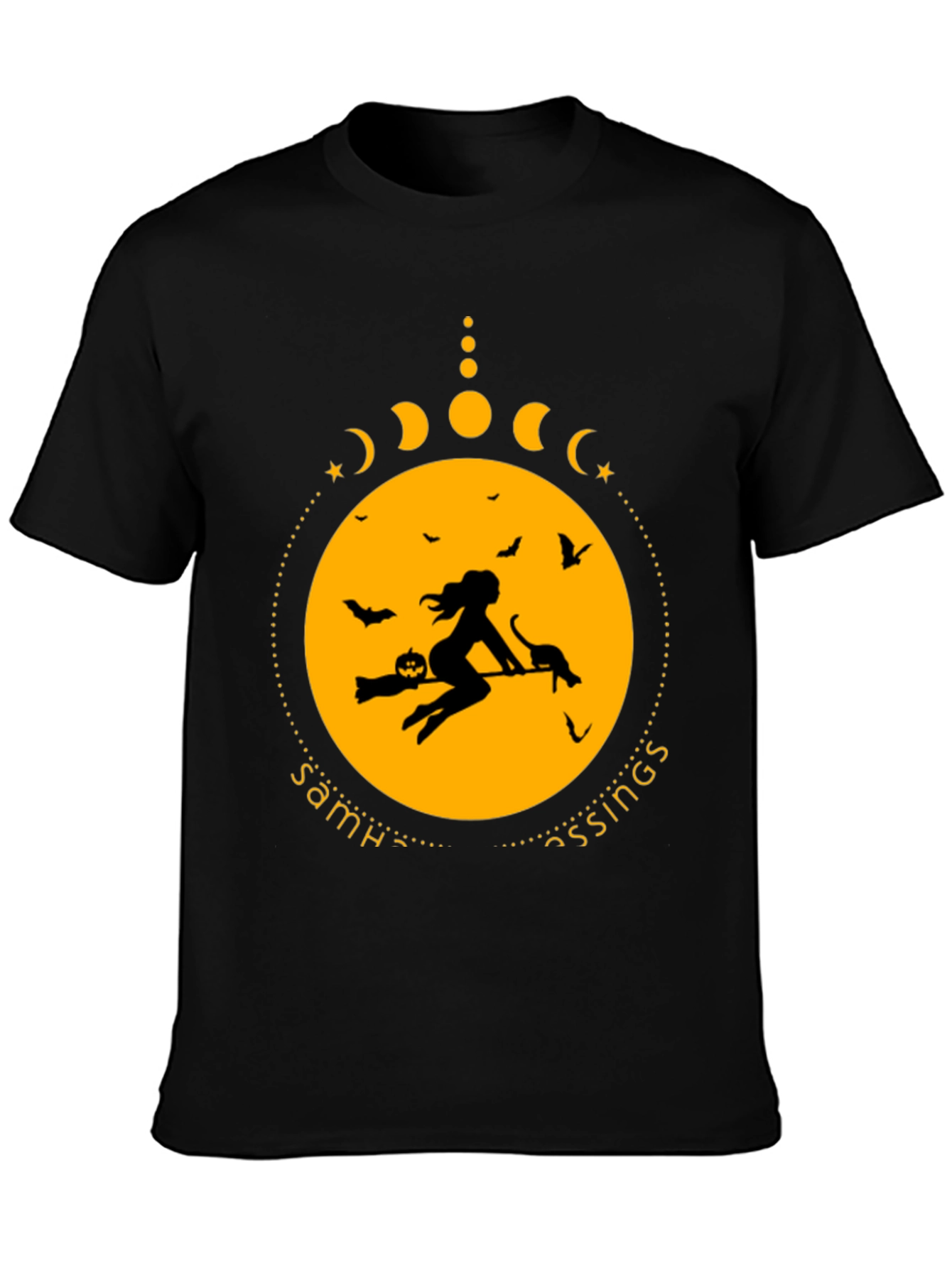 Samhain Blessings Witch Graphic Tee