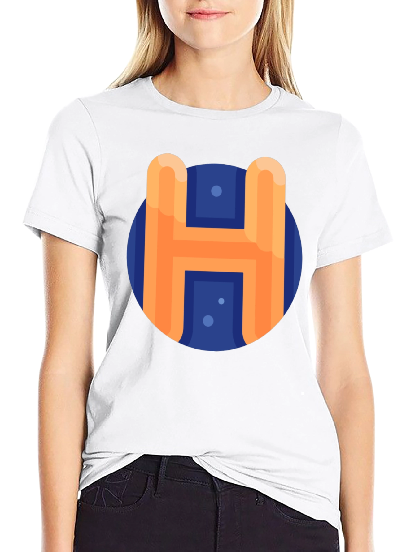 Retro H Graphic Tee - Casual Style