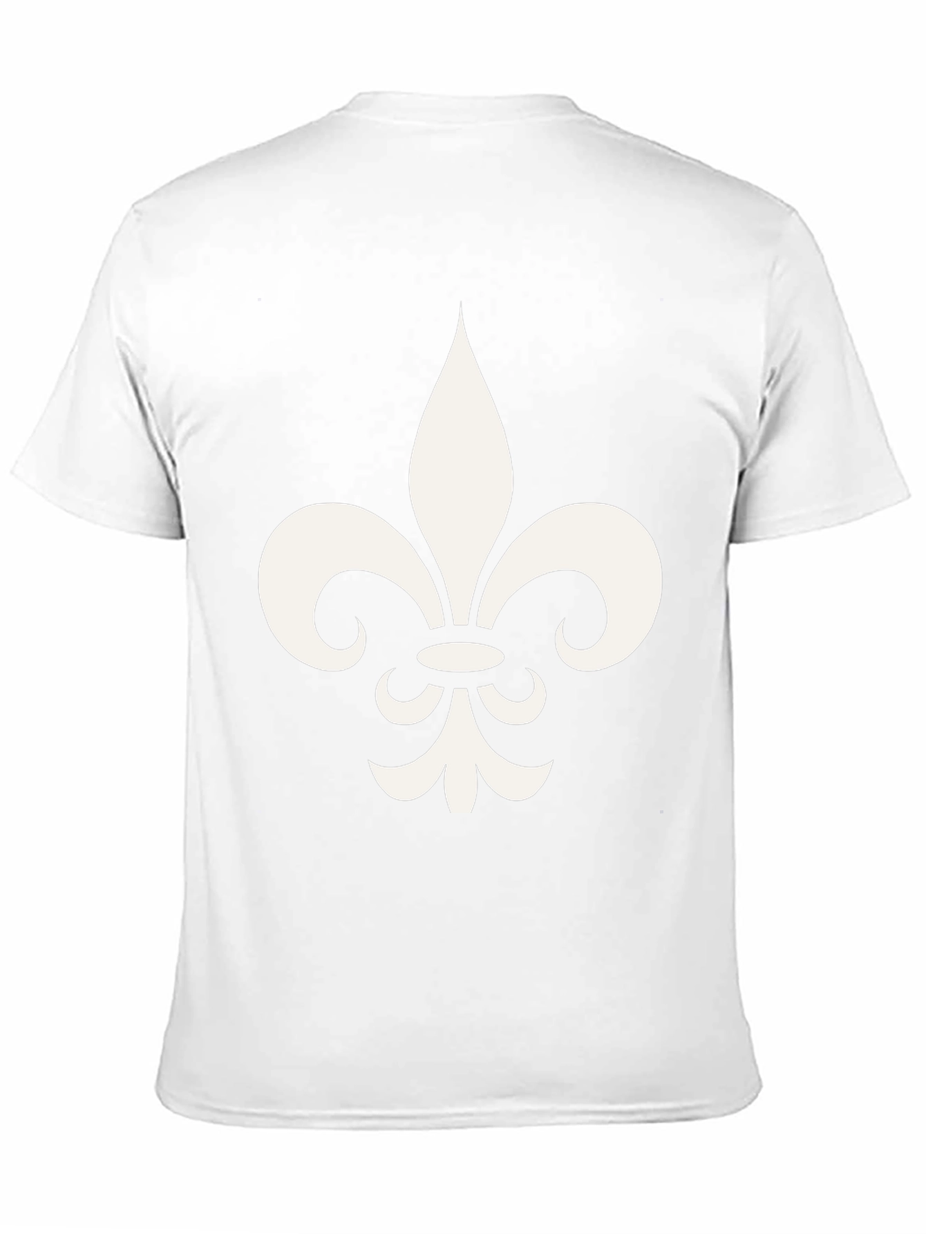 Fleur-de-lis Graphic Print Black T-Shirt