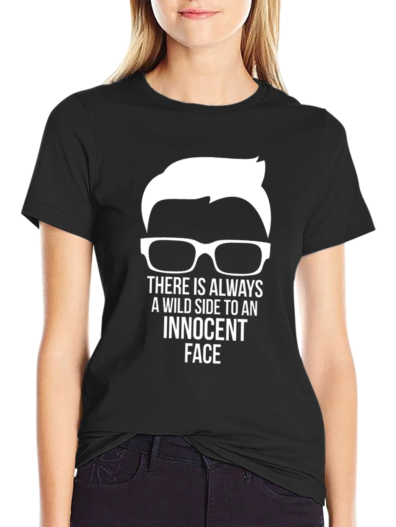 Innocent Face Wild Side Graphic T-Shirt