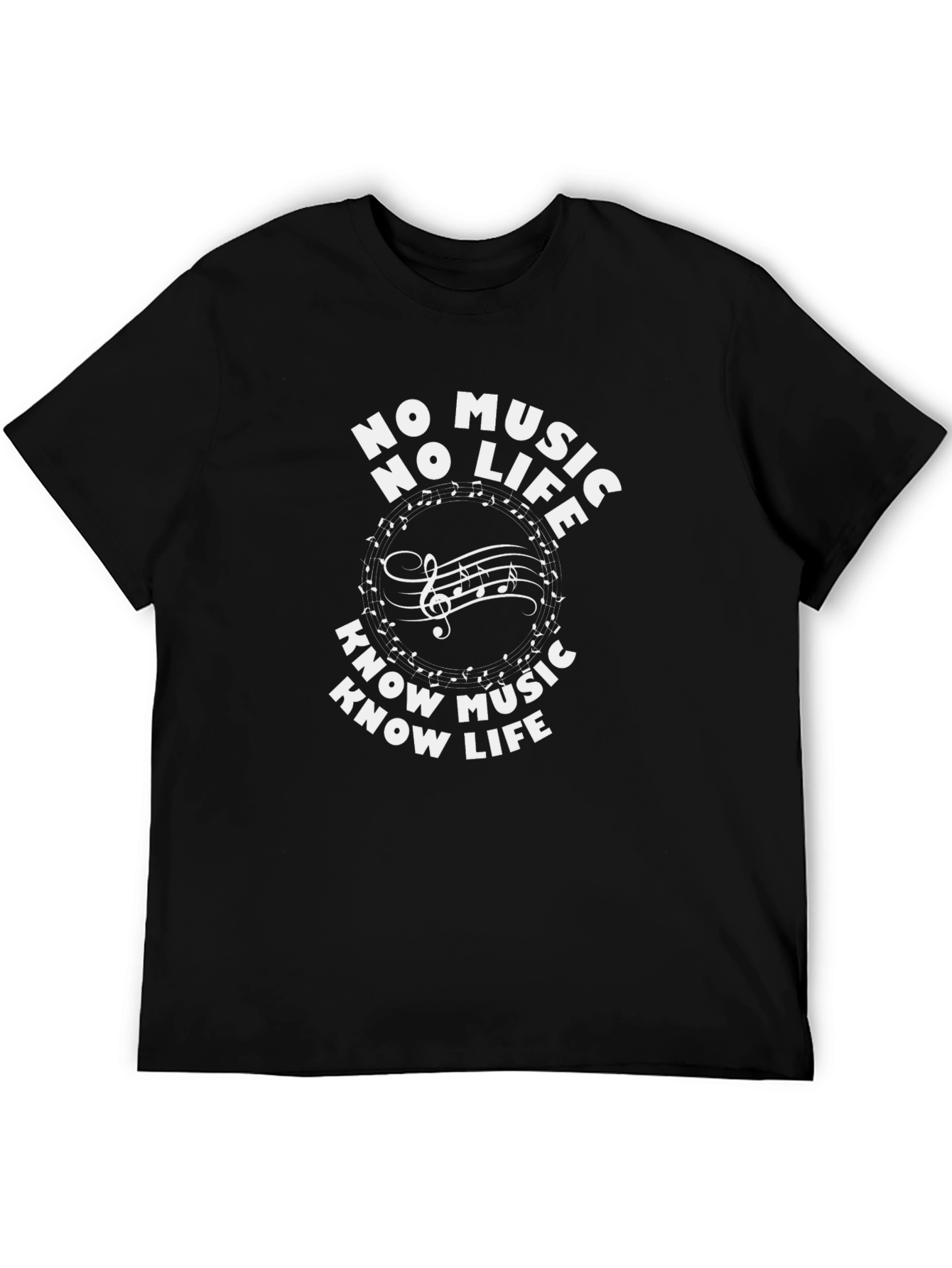 Music Lover Tee: No Music No Life T-Shirt
