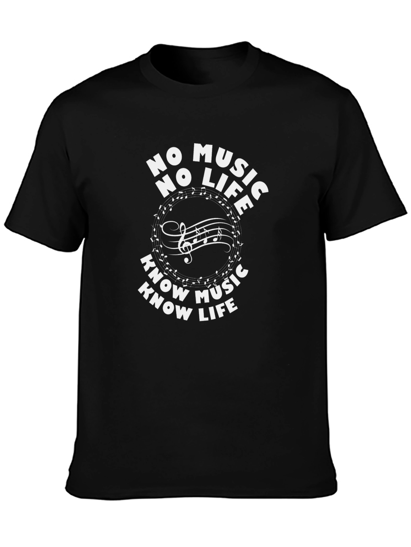 Music Lover Tee: No Music No Life T-Shirt