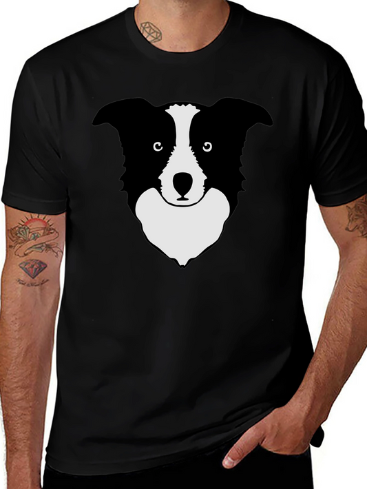 Border Collie Graphic T-Shirt - Black