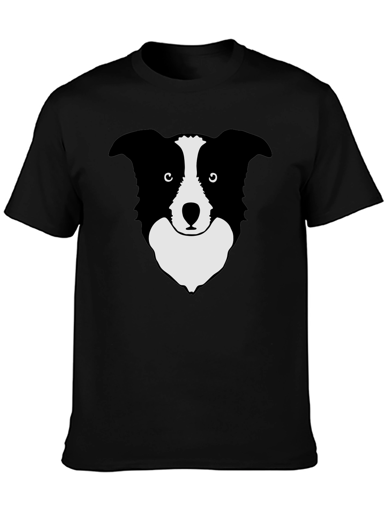 Border Collie Graphic T-Shirt - Black