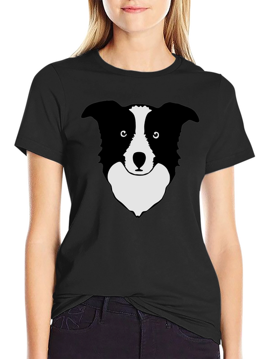 Border Collie Graphic T-Shirt - Black