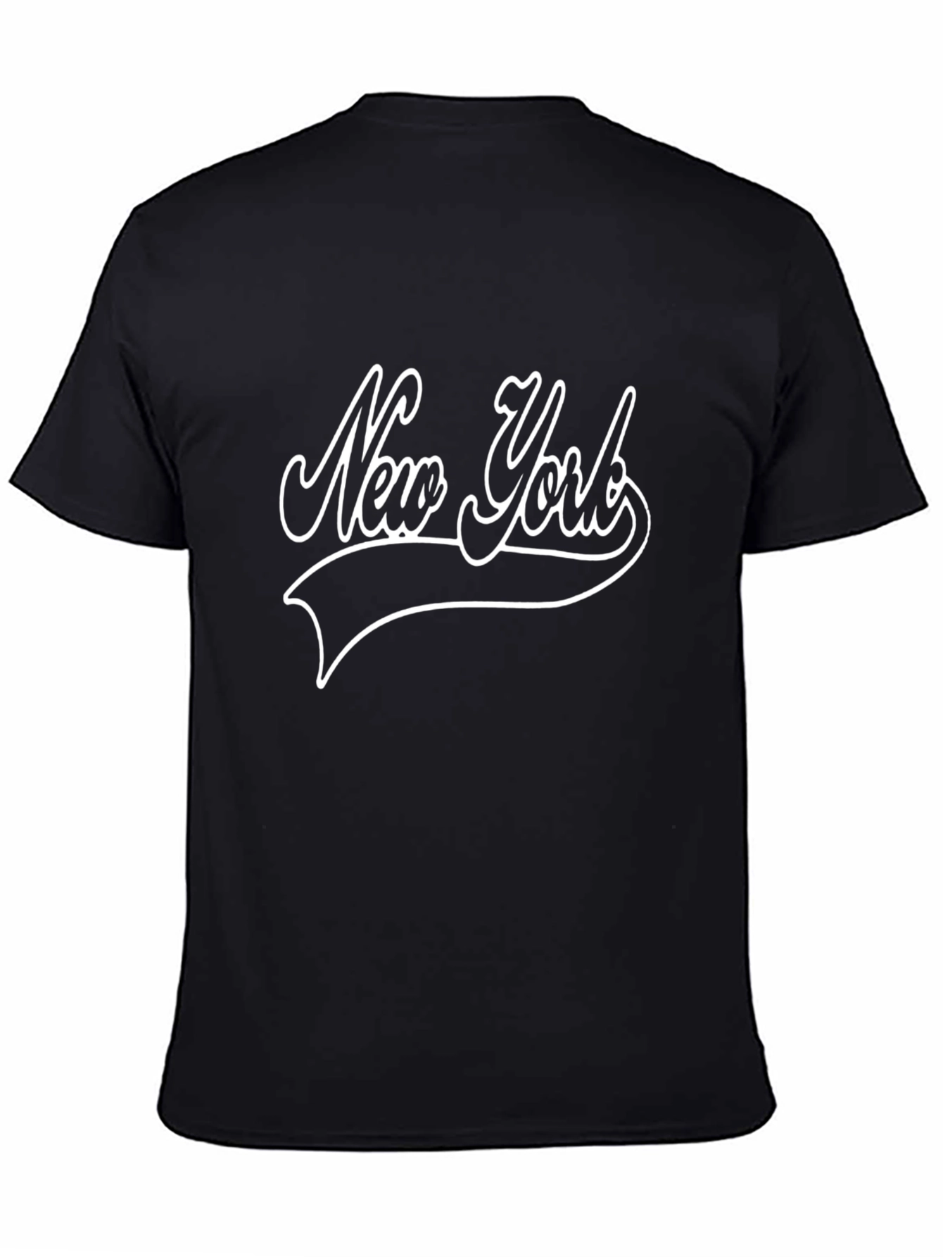 New York Graphic Tee - Black Cotton T-Shirt