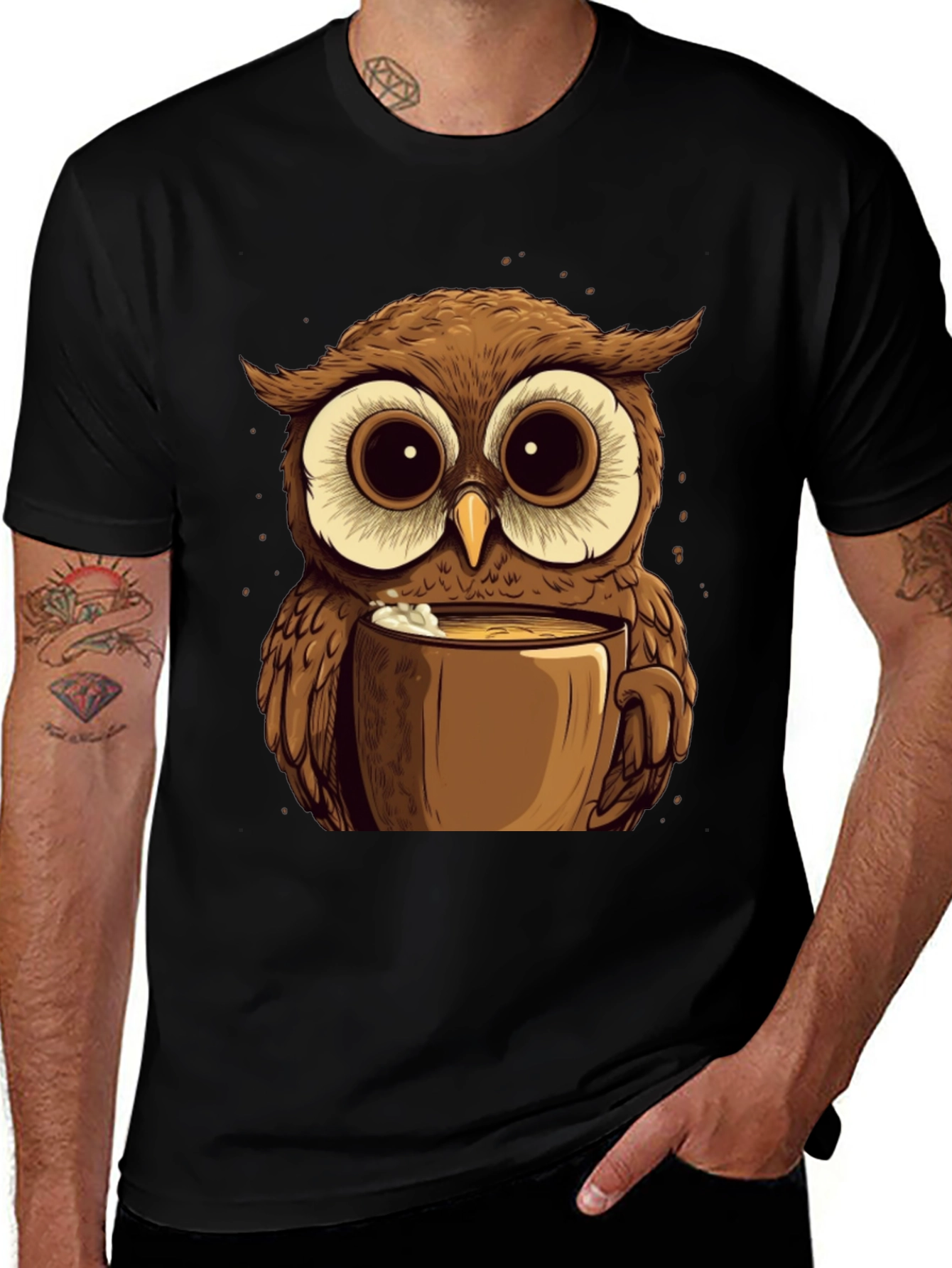 Owl Lovers Coffee T-Shirt
