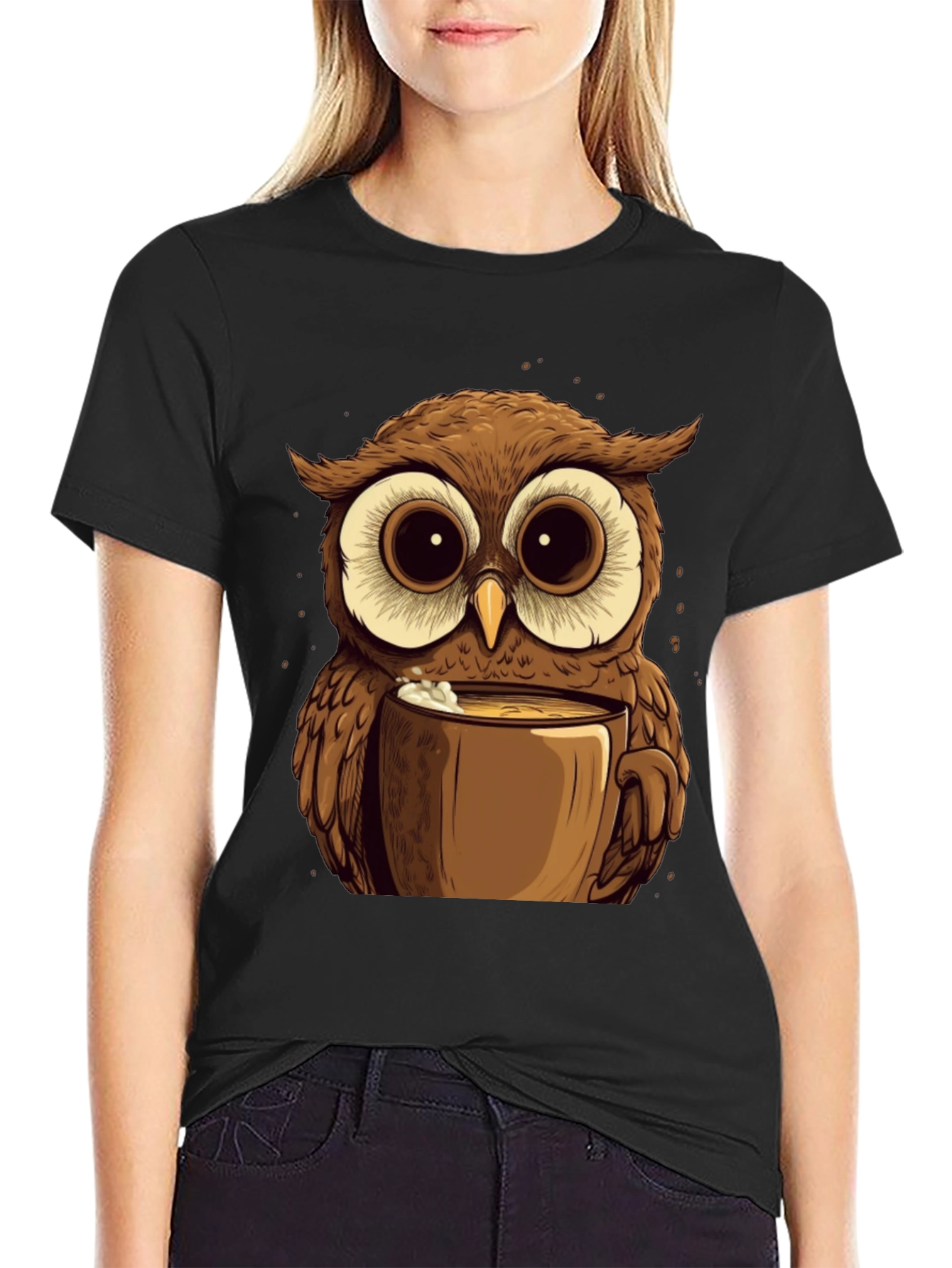 Owl Lovers Coffee T-Shirt