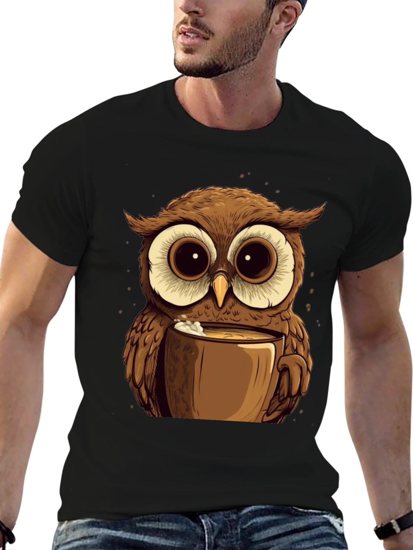 Owl Lovers Coffee T-Shirt