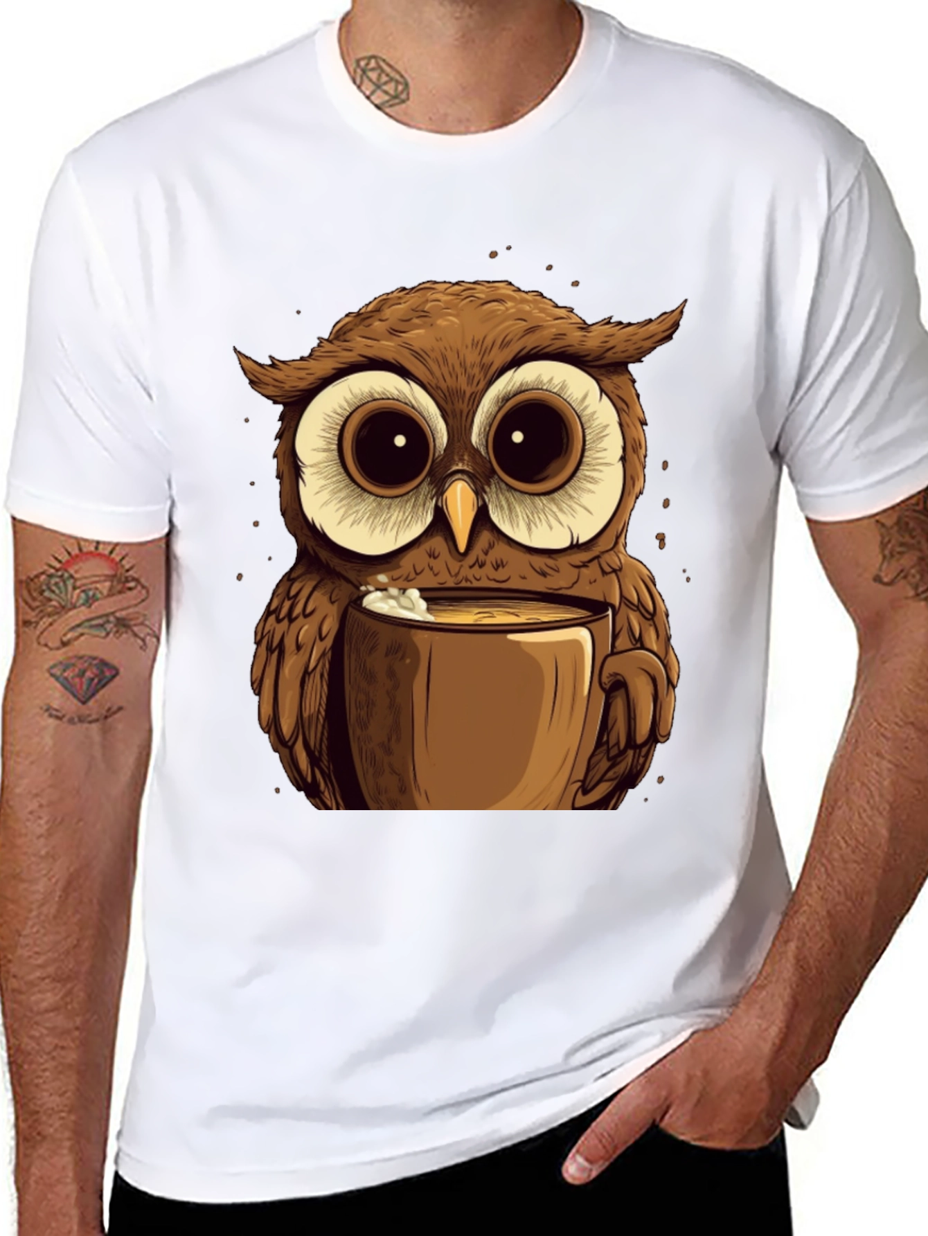 Owl Lovers Coffee T-Shirt