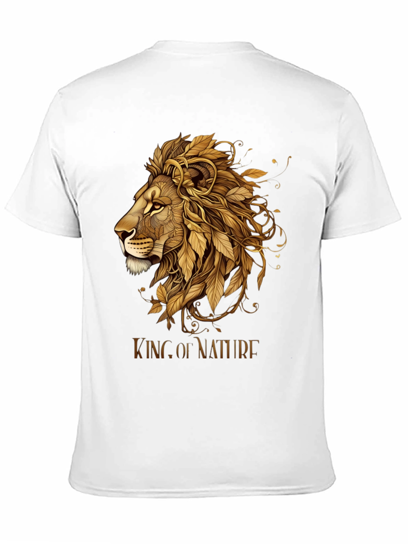 King of Nature Lion Graphic Tee - Black