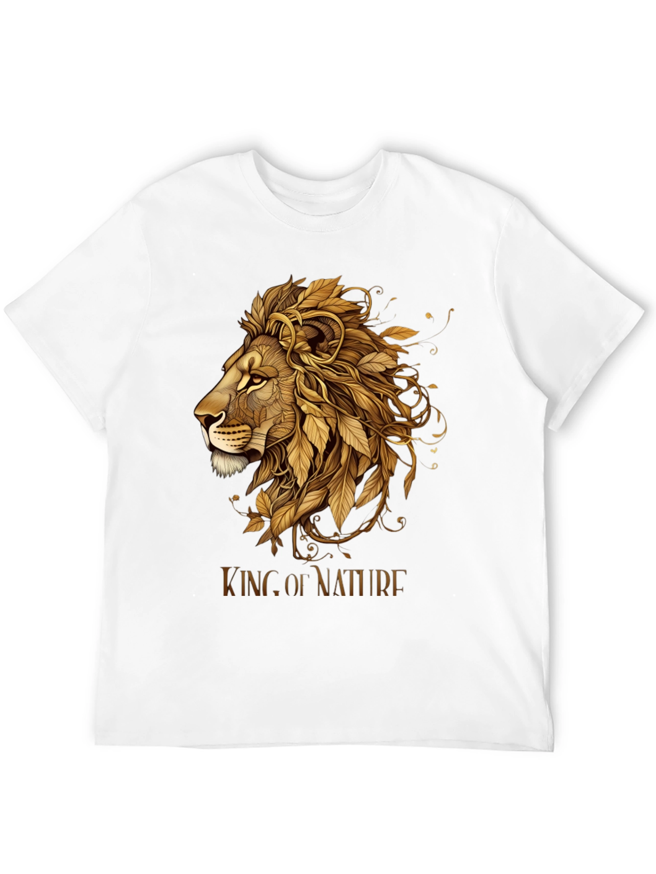 King of Nature Lion Graphic Tee - Black