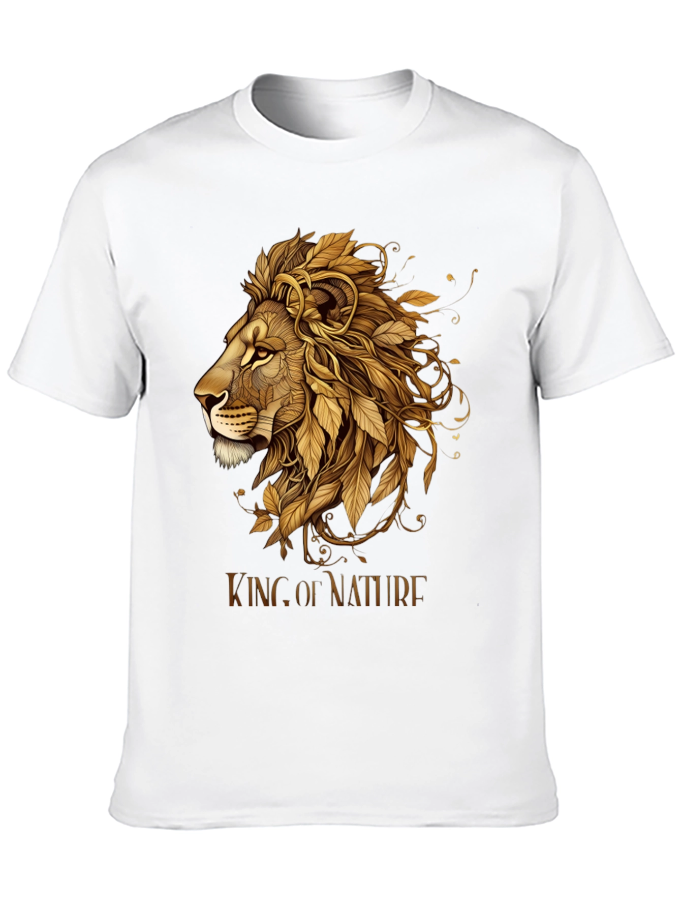 King of Nature Lion Graphic Tee - Black