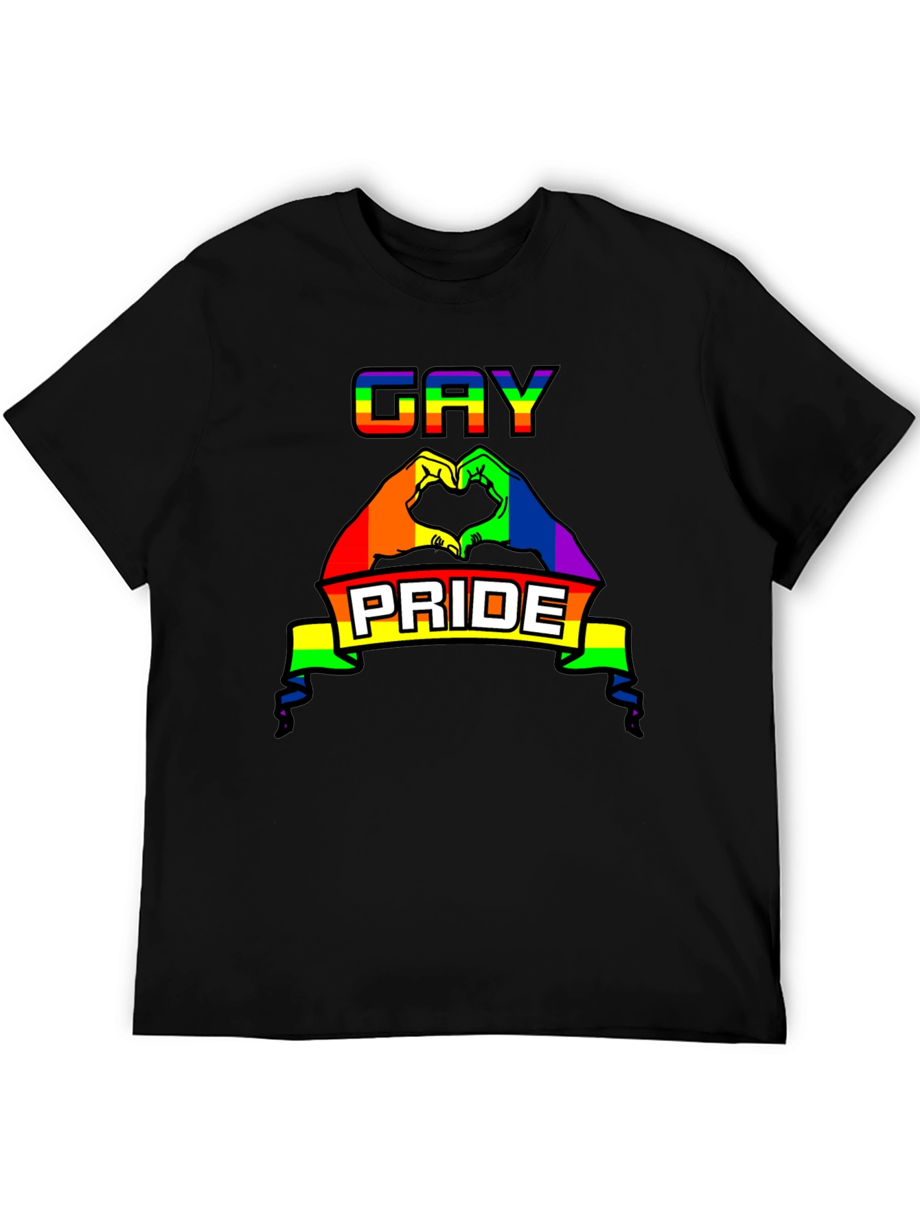 Gay Pride Rainbow Graphic Tee