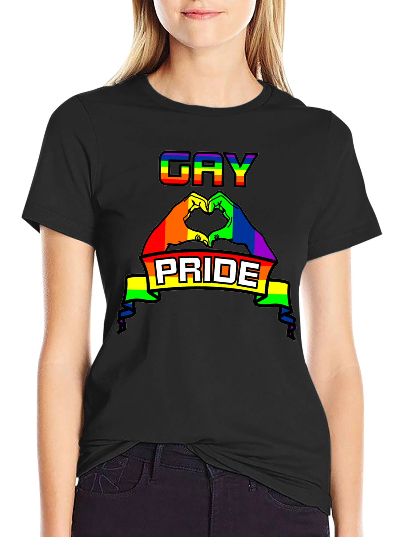 Gay Pride Rainbow Graphic Tee