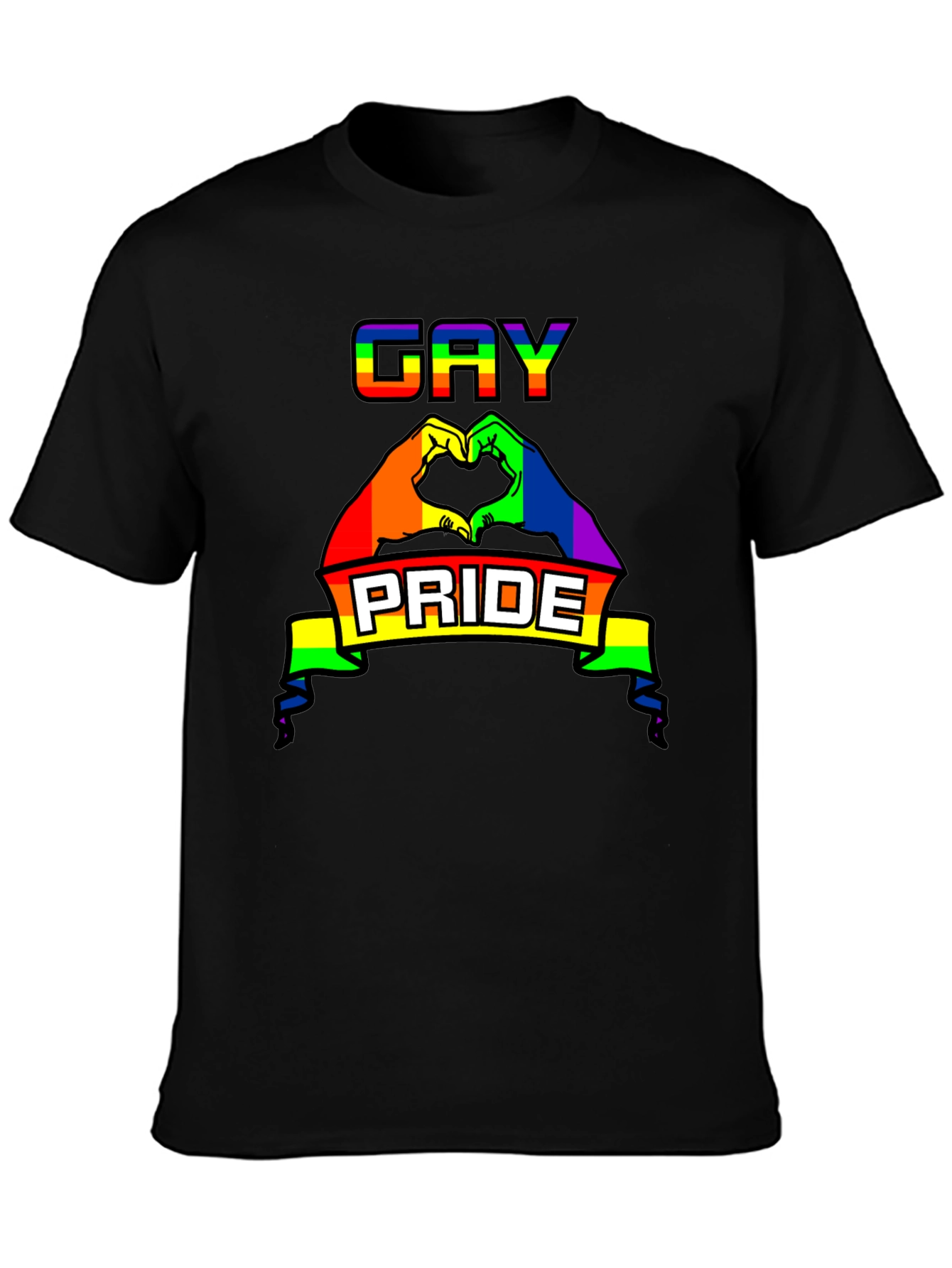 Gay Pride Rainbow Graphic Tee
