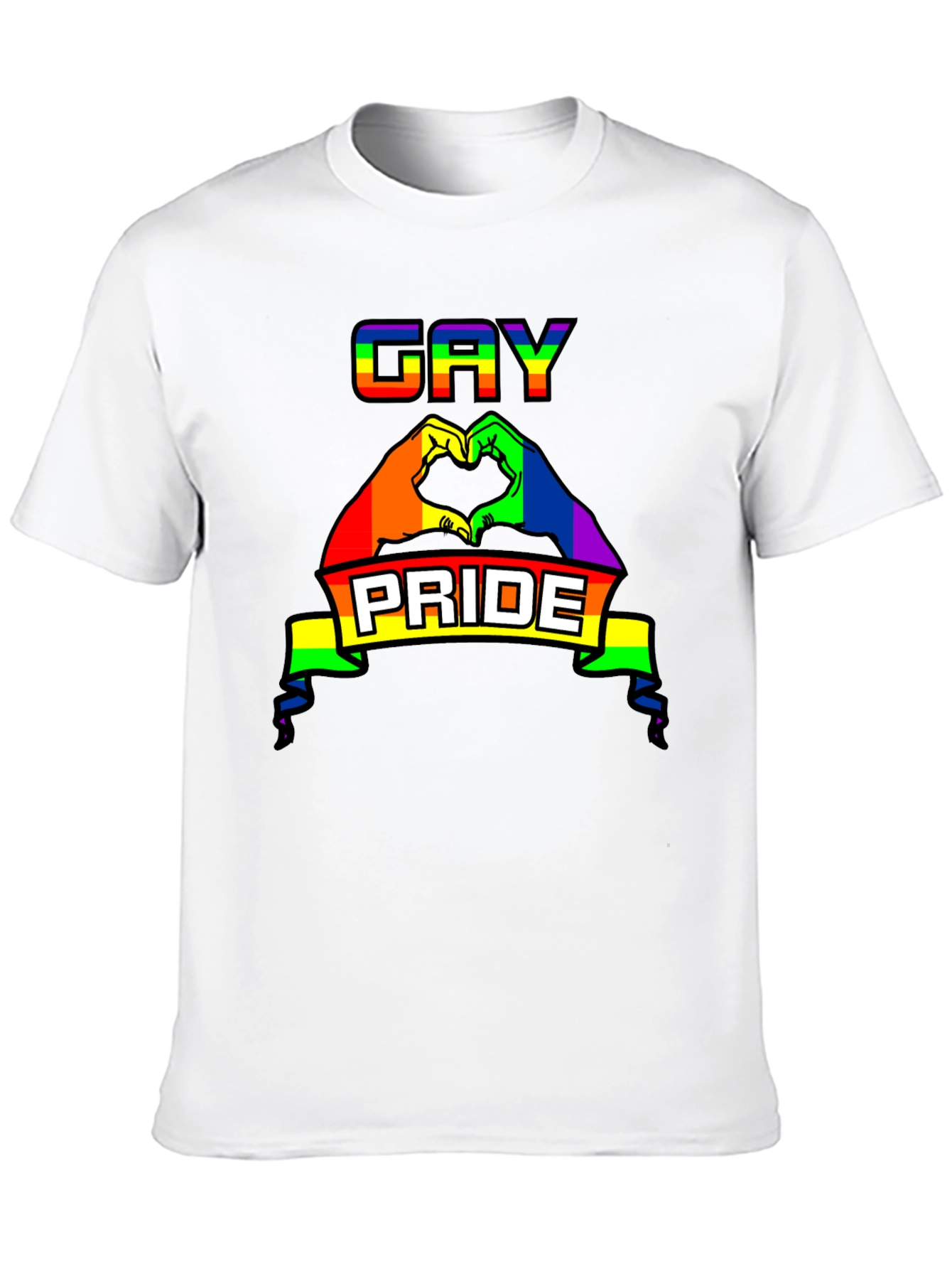 Gay Pride Rainbow Graphic Tee