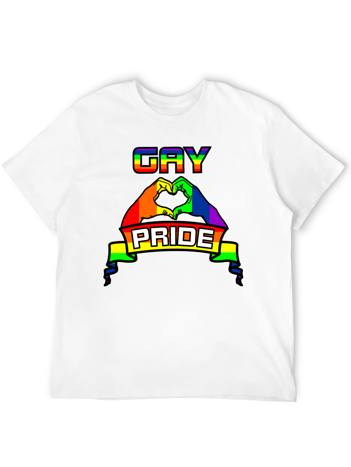 Gay Pride Rainbow Graphic Tee