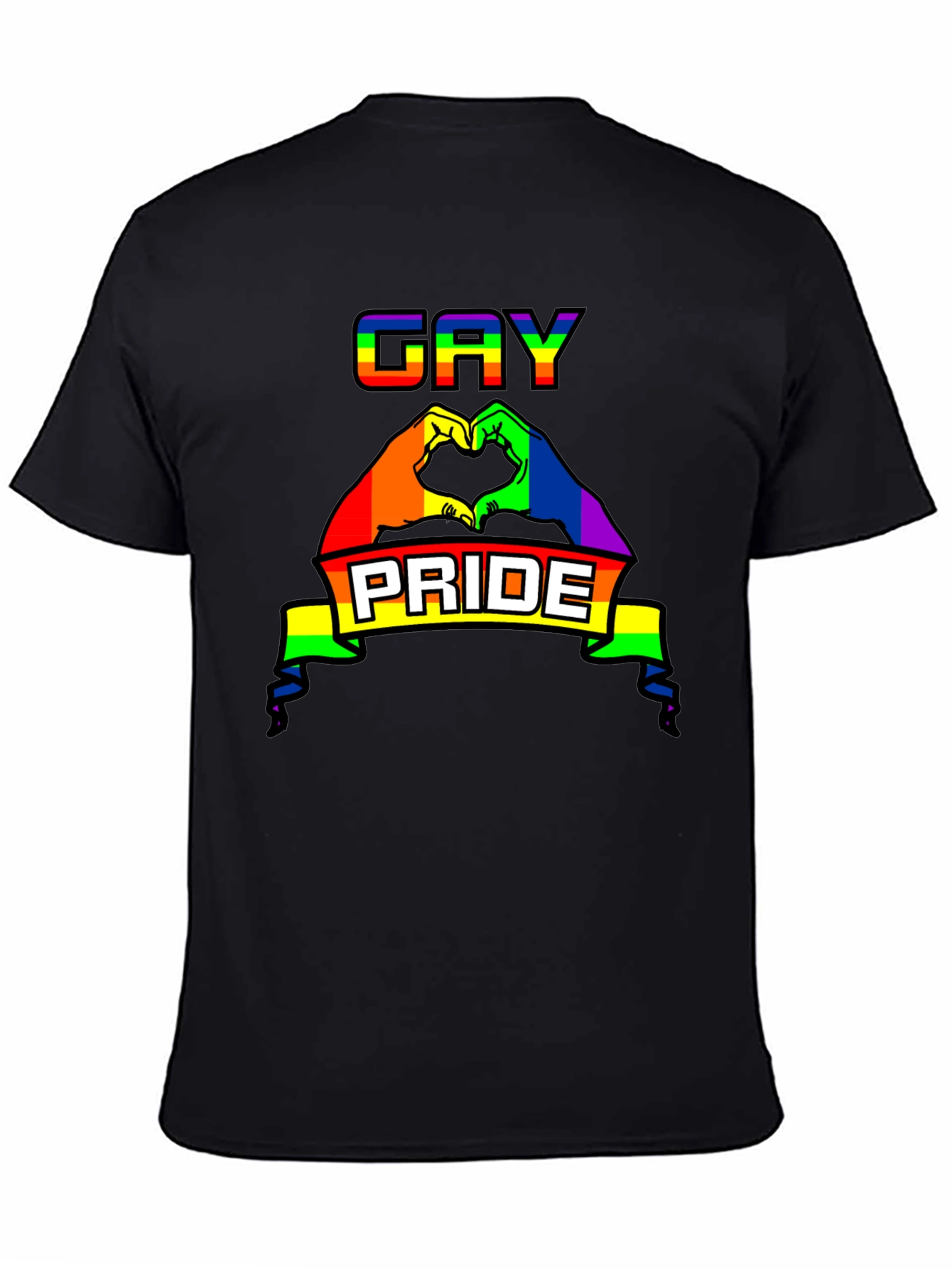 Gay Pride Rainbow Graphic Tee