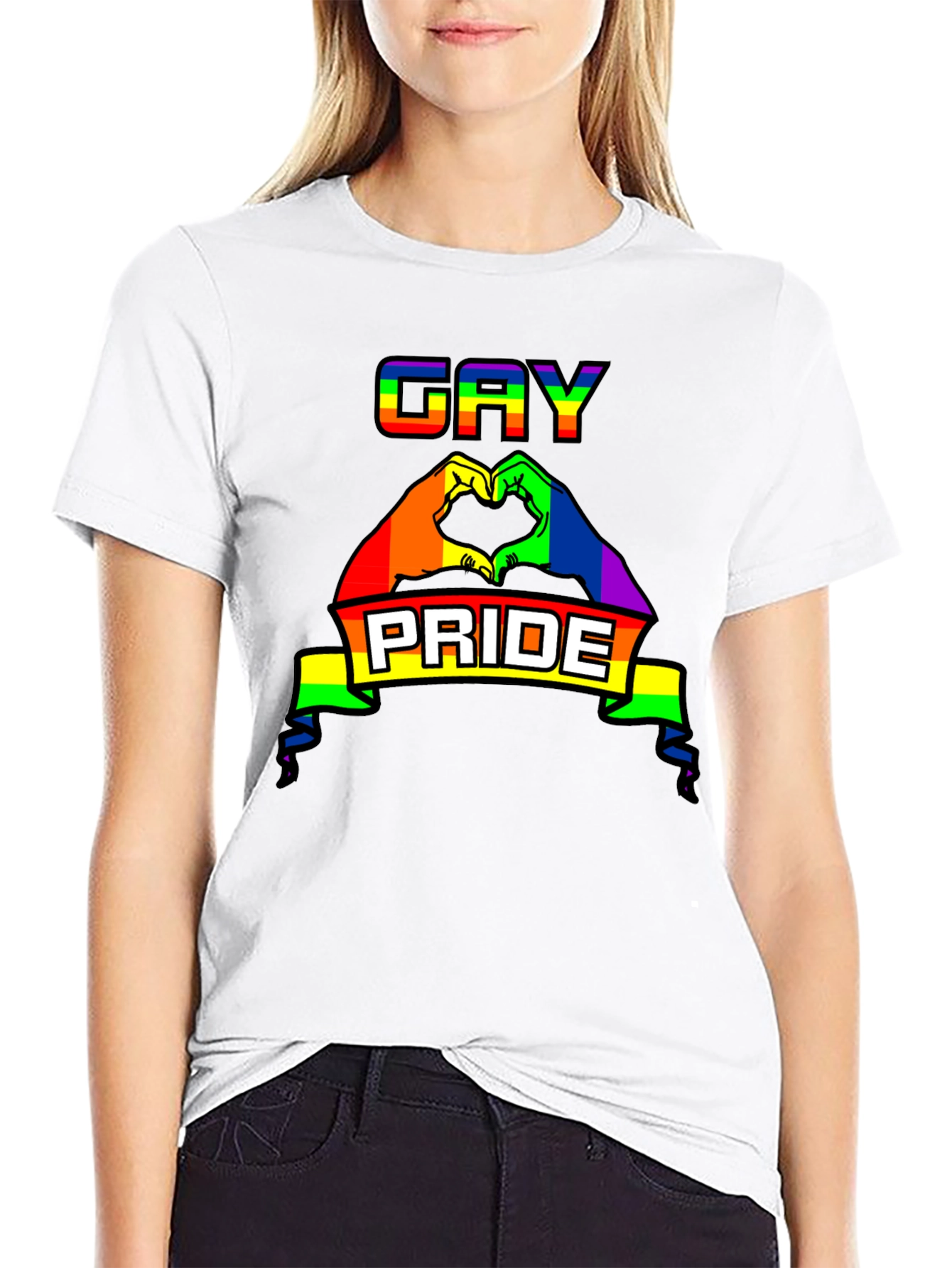 Gay Pride Rainbow Graphic Tee