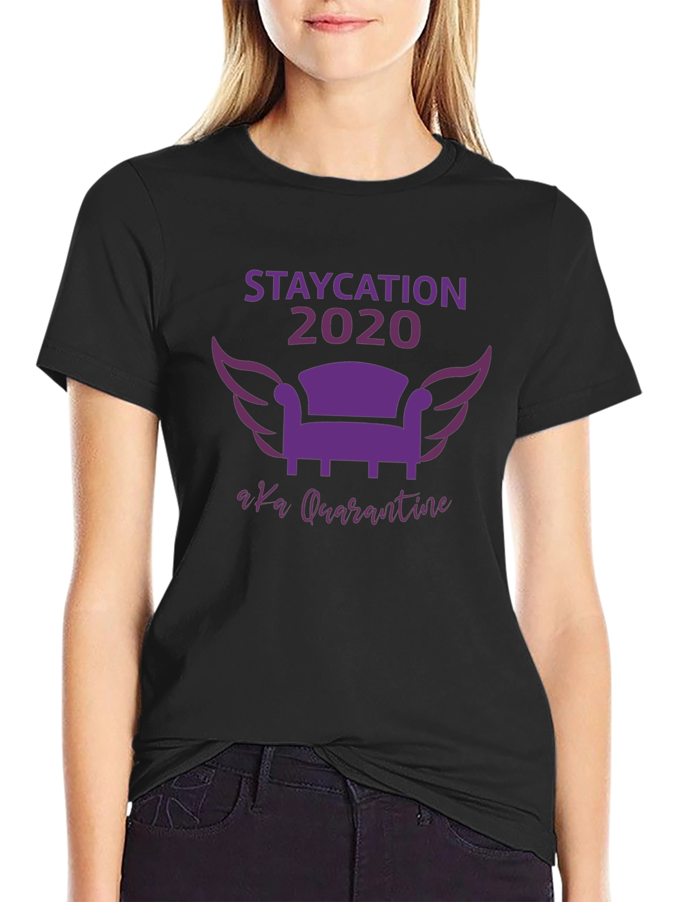 Staycation 2020 Quarantine Graphic Tee