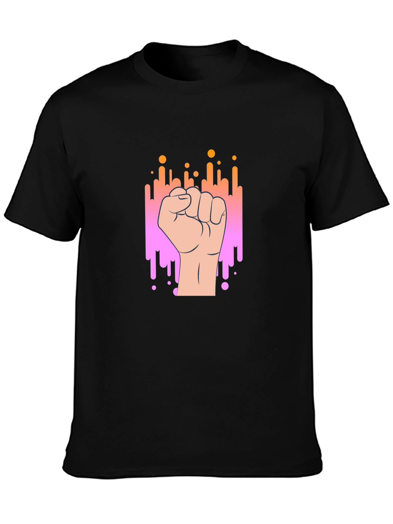 Empowered Fist Graphic Tee - Black