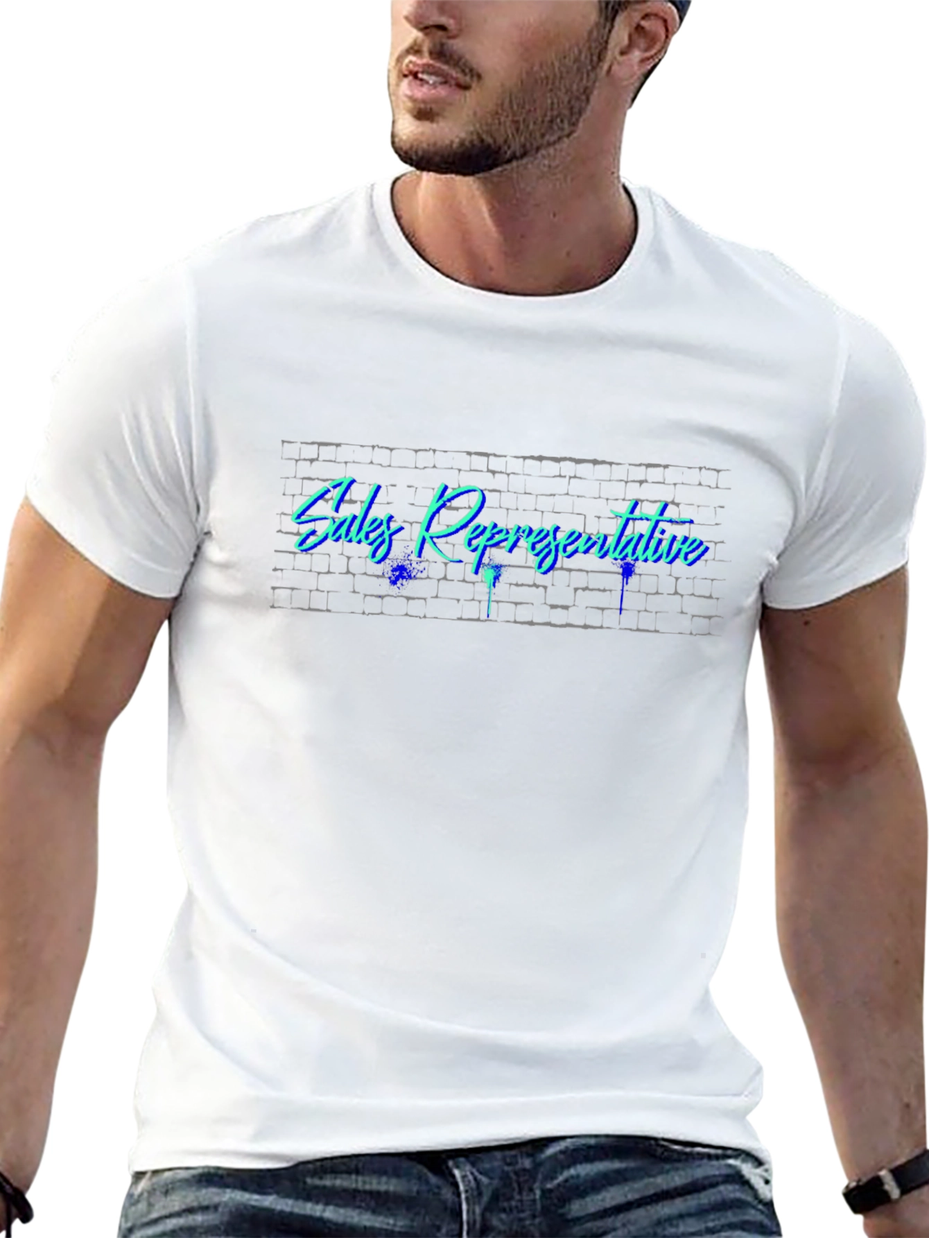 Sales Representative Brick Wall T-Shirt