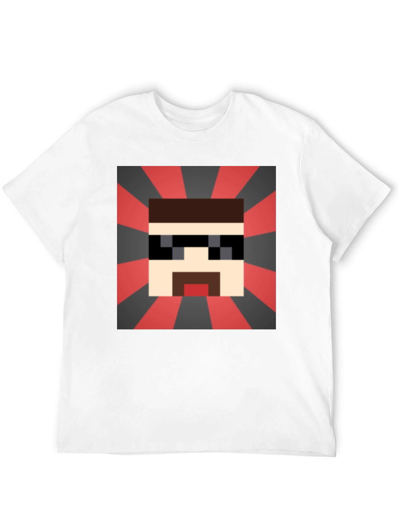 Pixelated Cool Guy T-Shirt - Retro Gaming Style