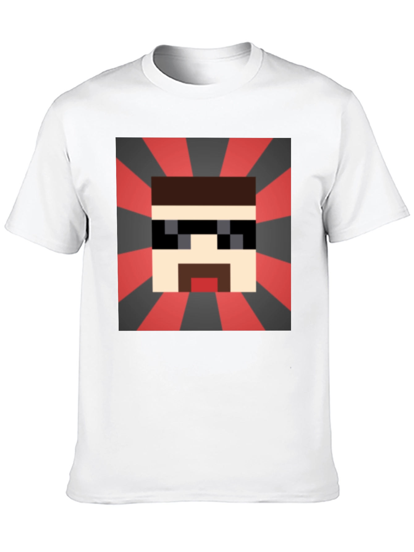 Pixelated Cool Guy T-Shirt - Retro Gaming Style