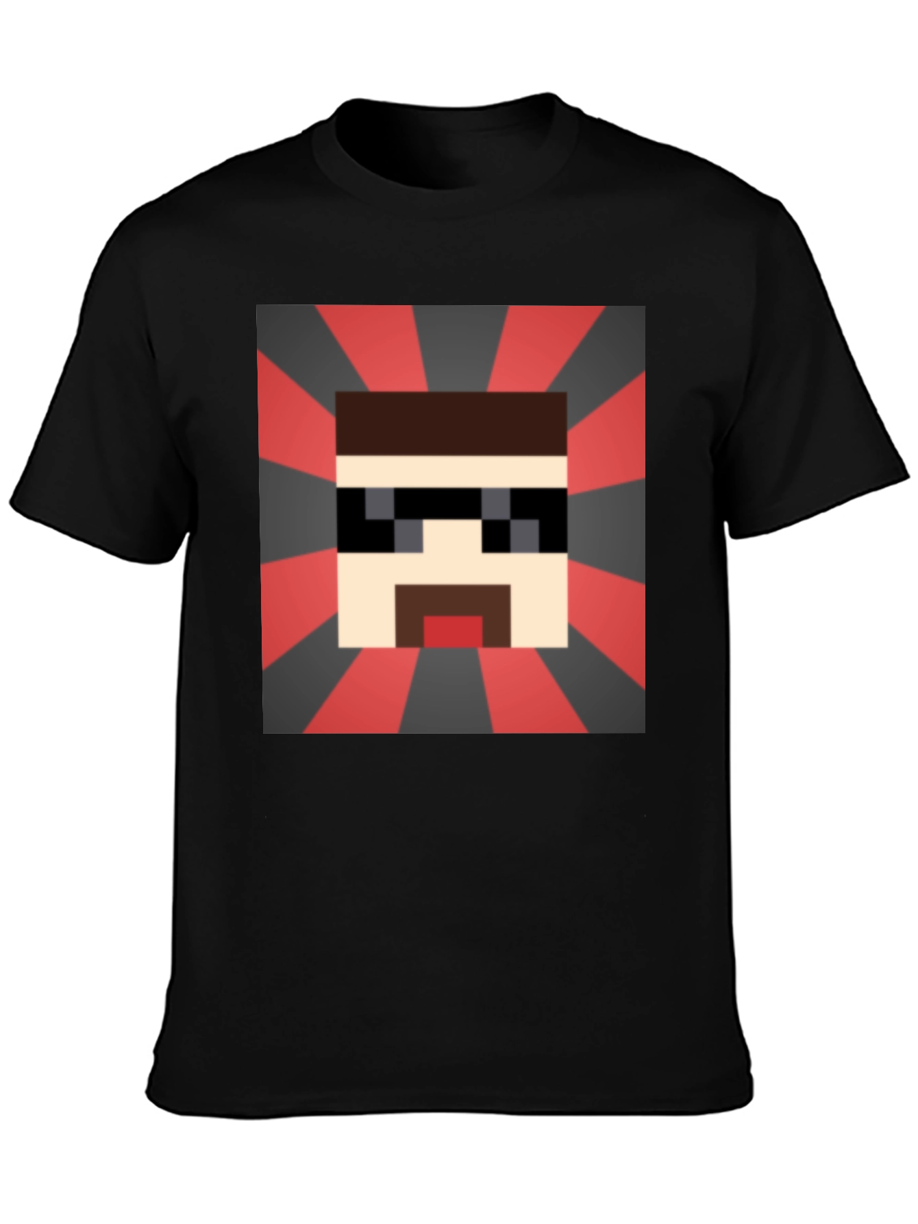 Pixelated Cool Guy T-Shirt - Retro Gaming Style