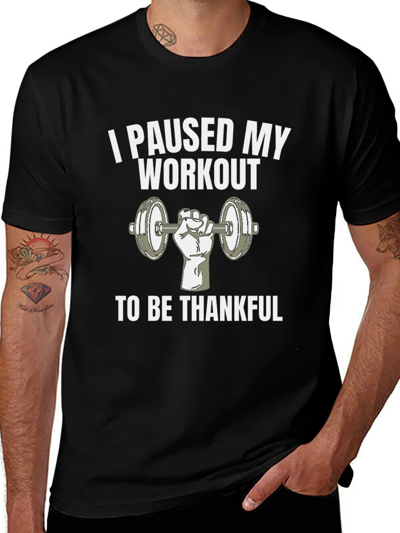 Workout Thanksgiving T-Shirt - Gym Humor Tee
