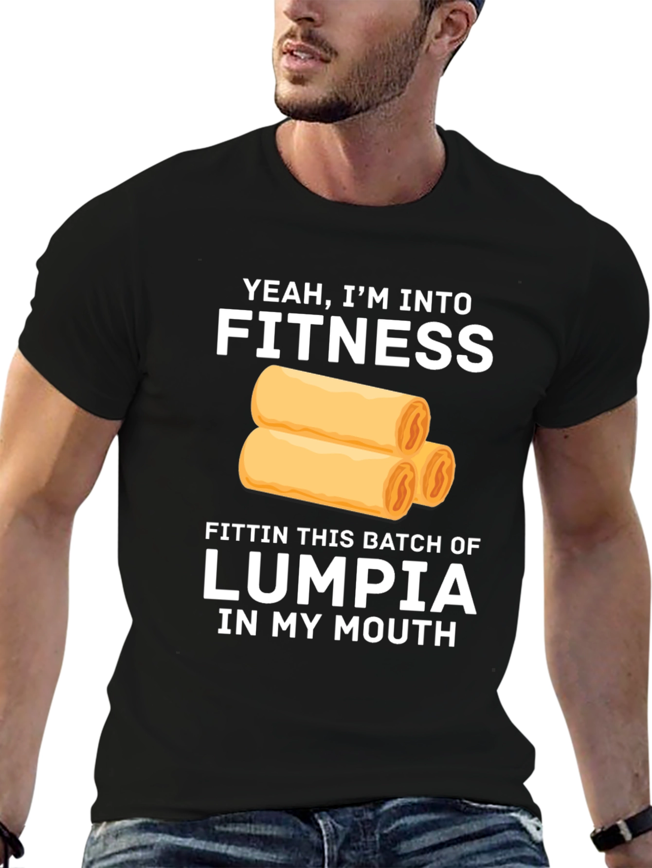 Fitness Lumpia T-Shirt - Funny Foodie Tee